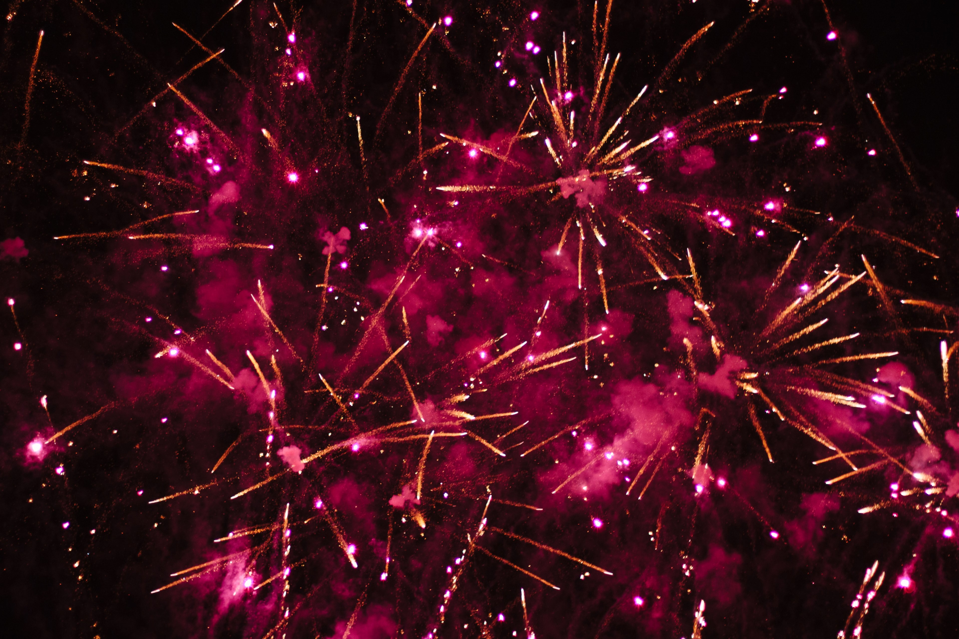 november red explosion and light 4k, HD Wallpaper