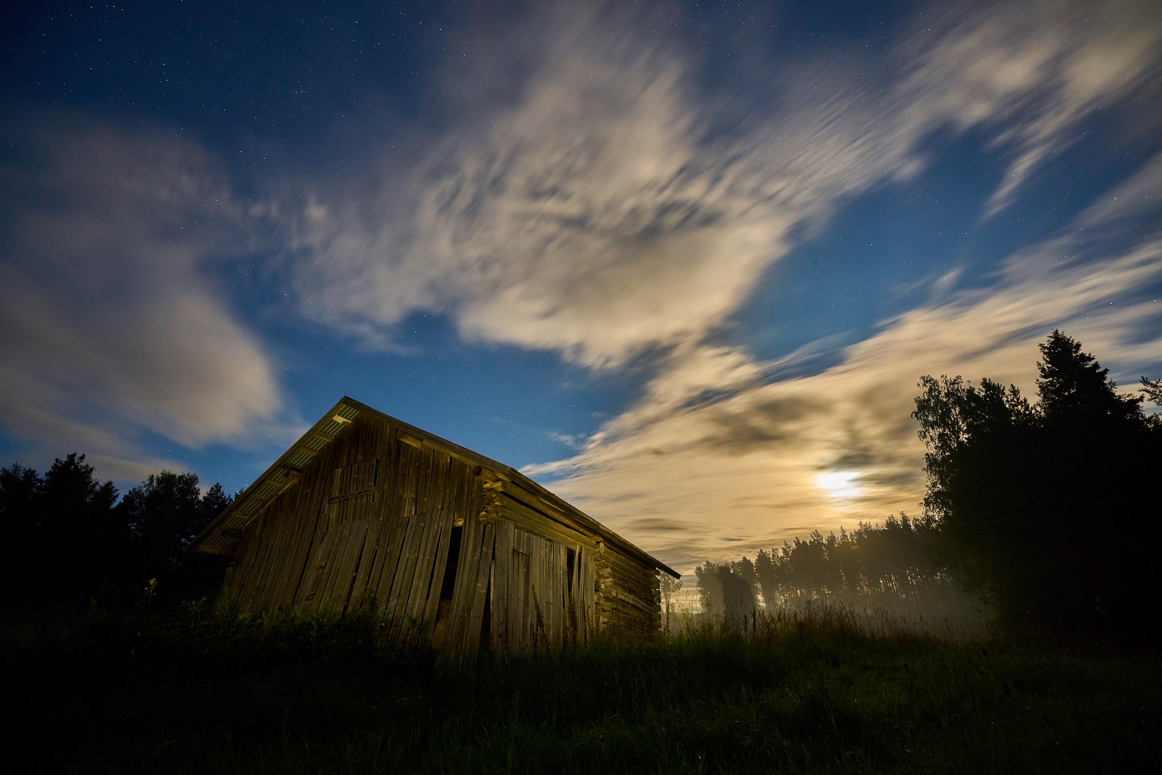 landscape light painting long exposure and cloudscape 4k, HD Wallpaper