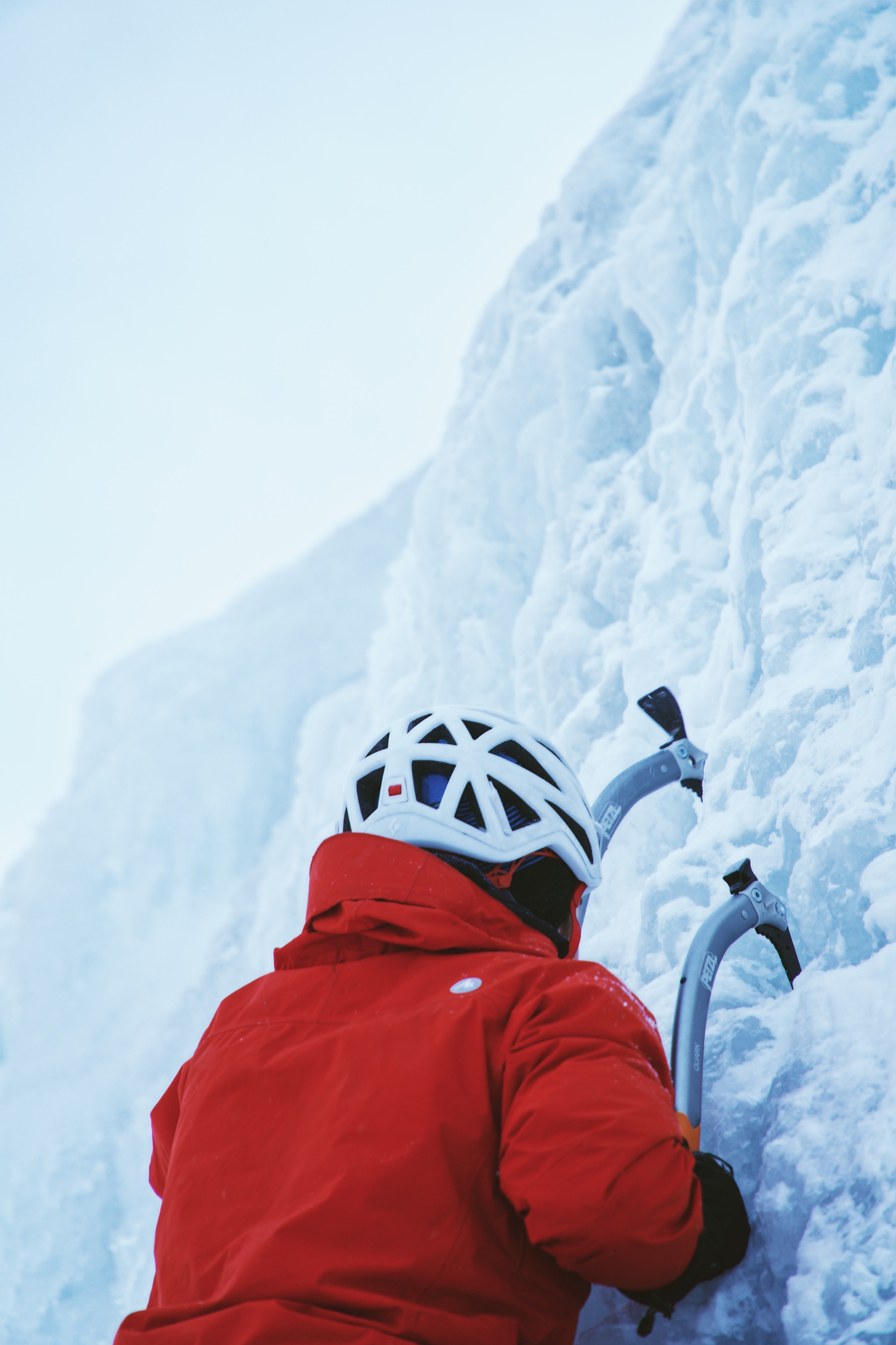 ice ice pick climbing and climber hd, 4k, Phone HD Wallpaper