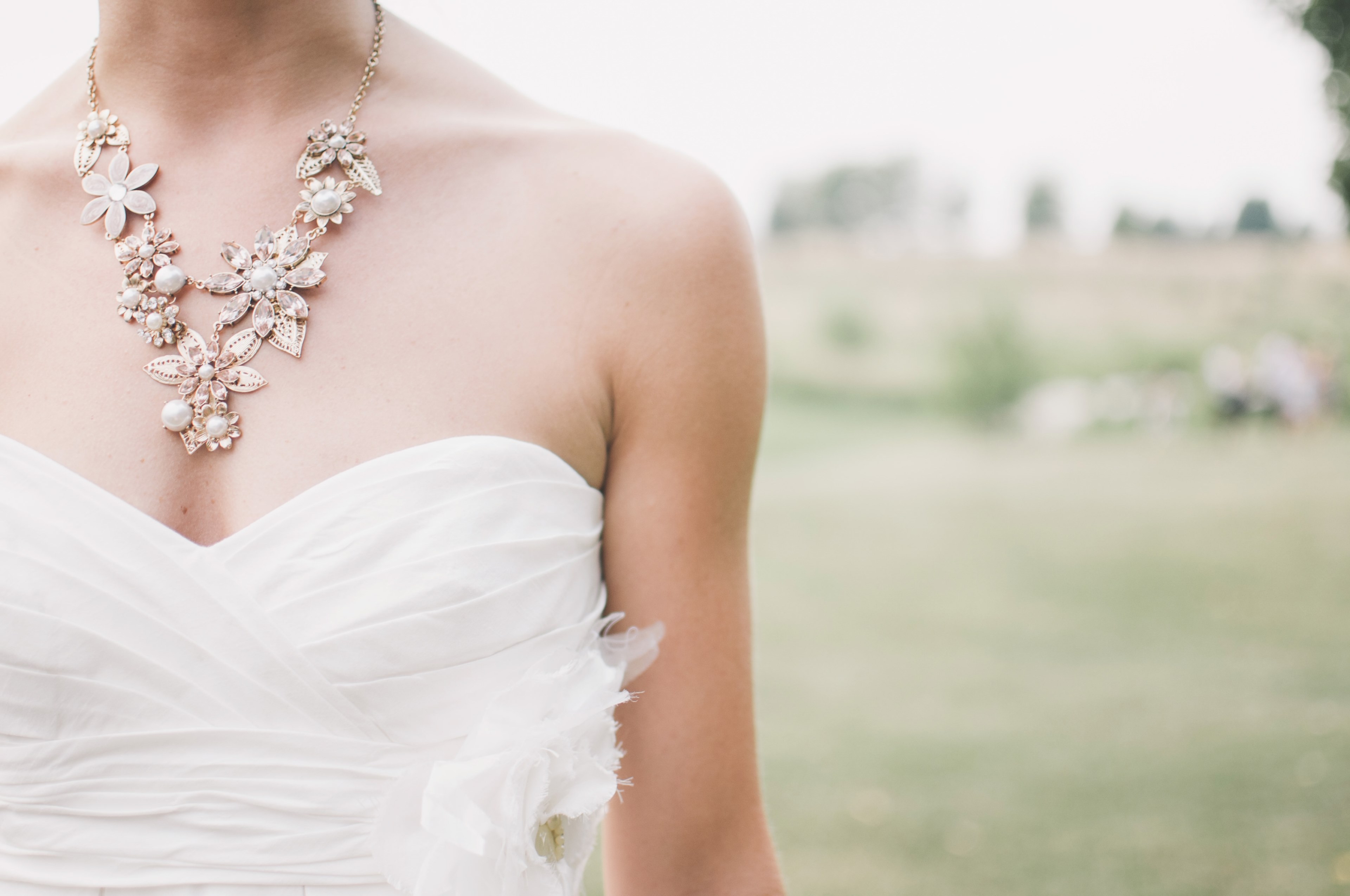 wedding bride jewelry wedding dress country 4k, HD Wallpaper