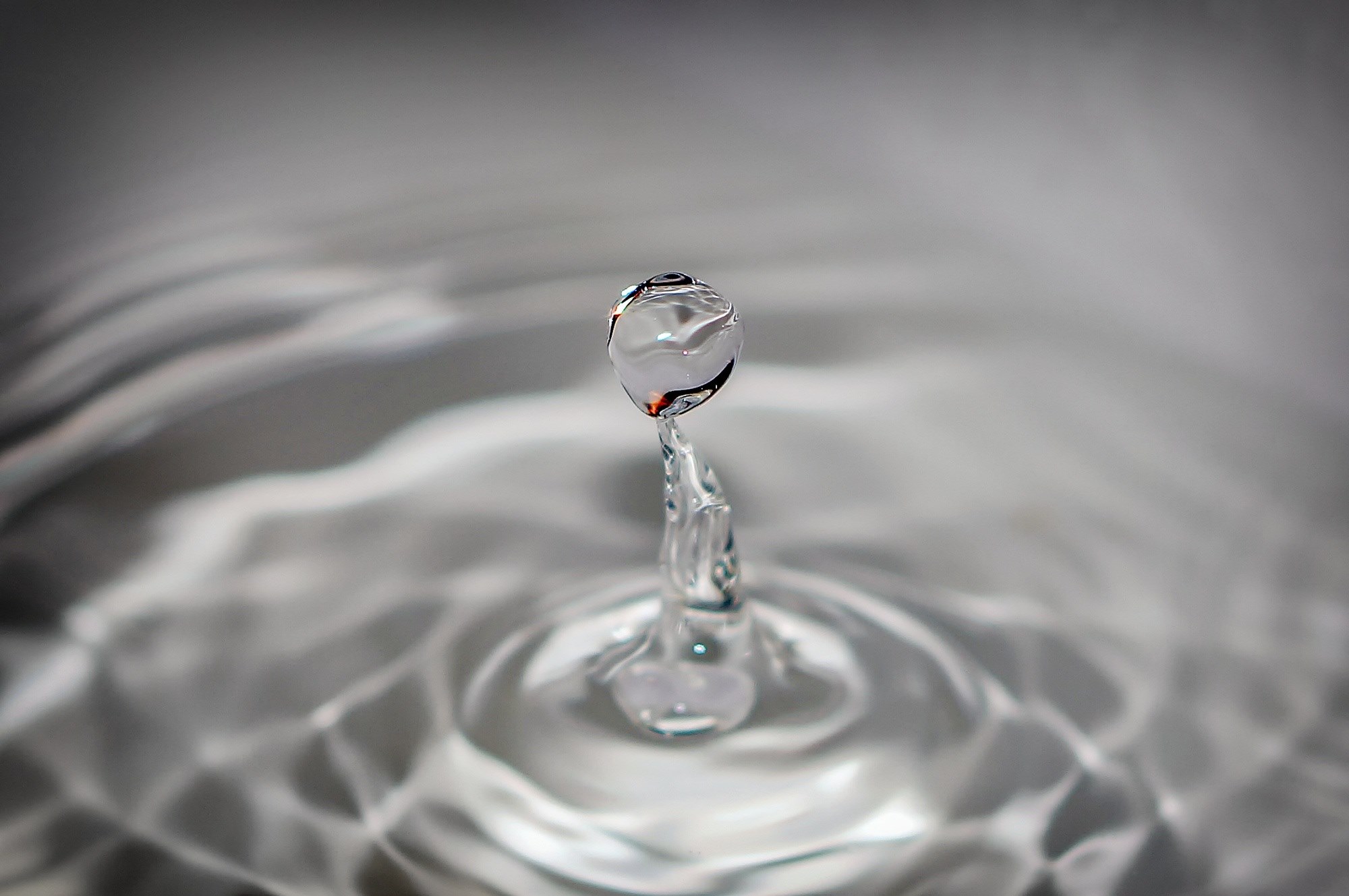 water droplet drop splash wet amazing ball calm 4k, HD Wallpaper