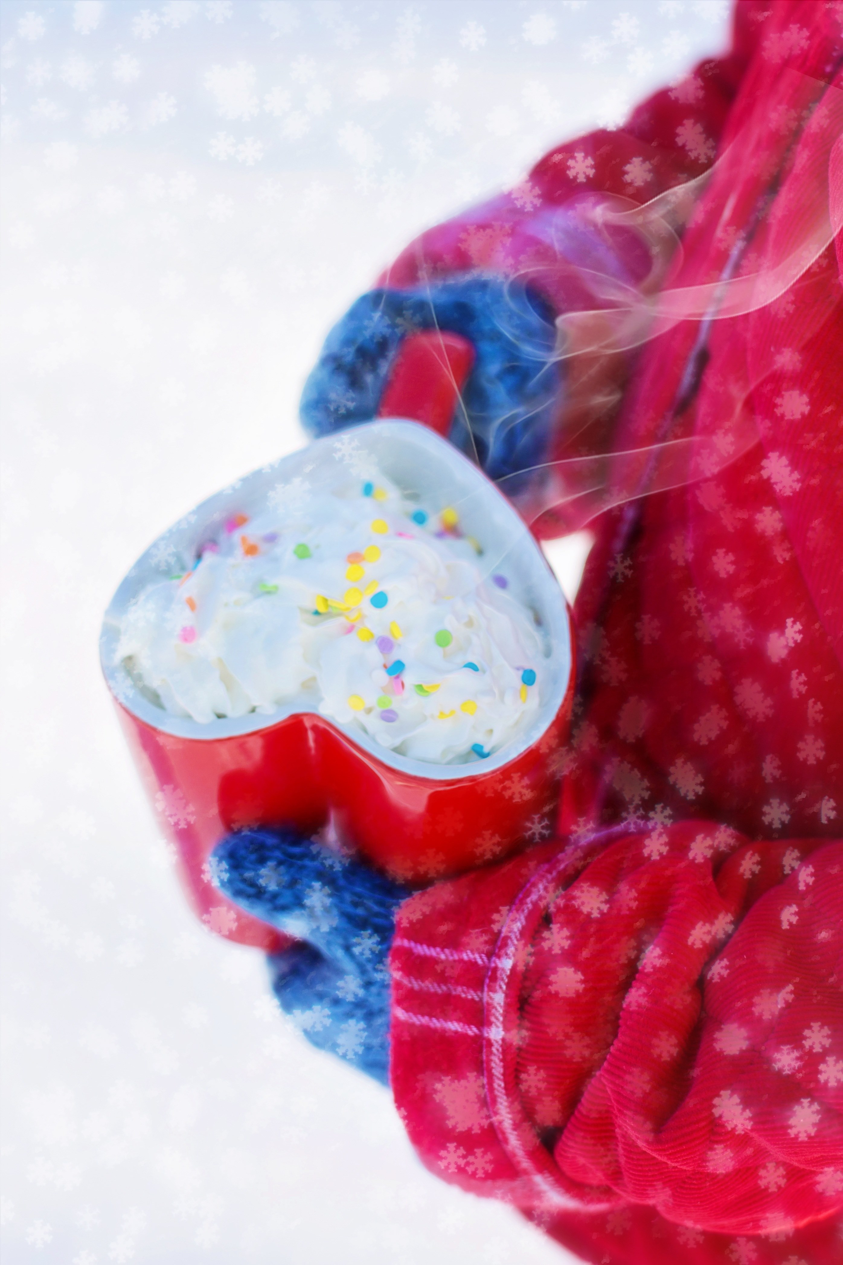 valentines day hot chocolate heart winter mug 4k, Phone HD Wallpaper
