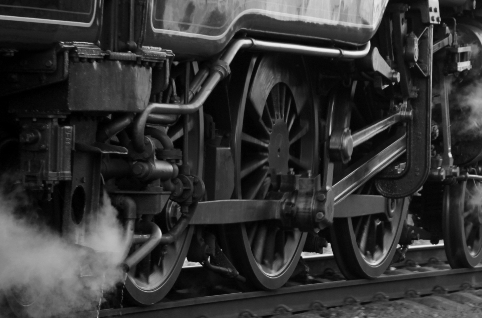 train locomotive steam power railway transport 4k, HD Wallpaper