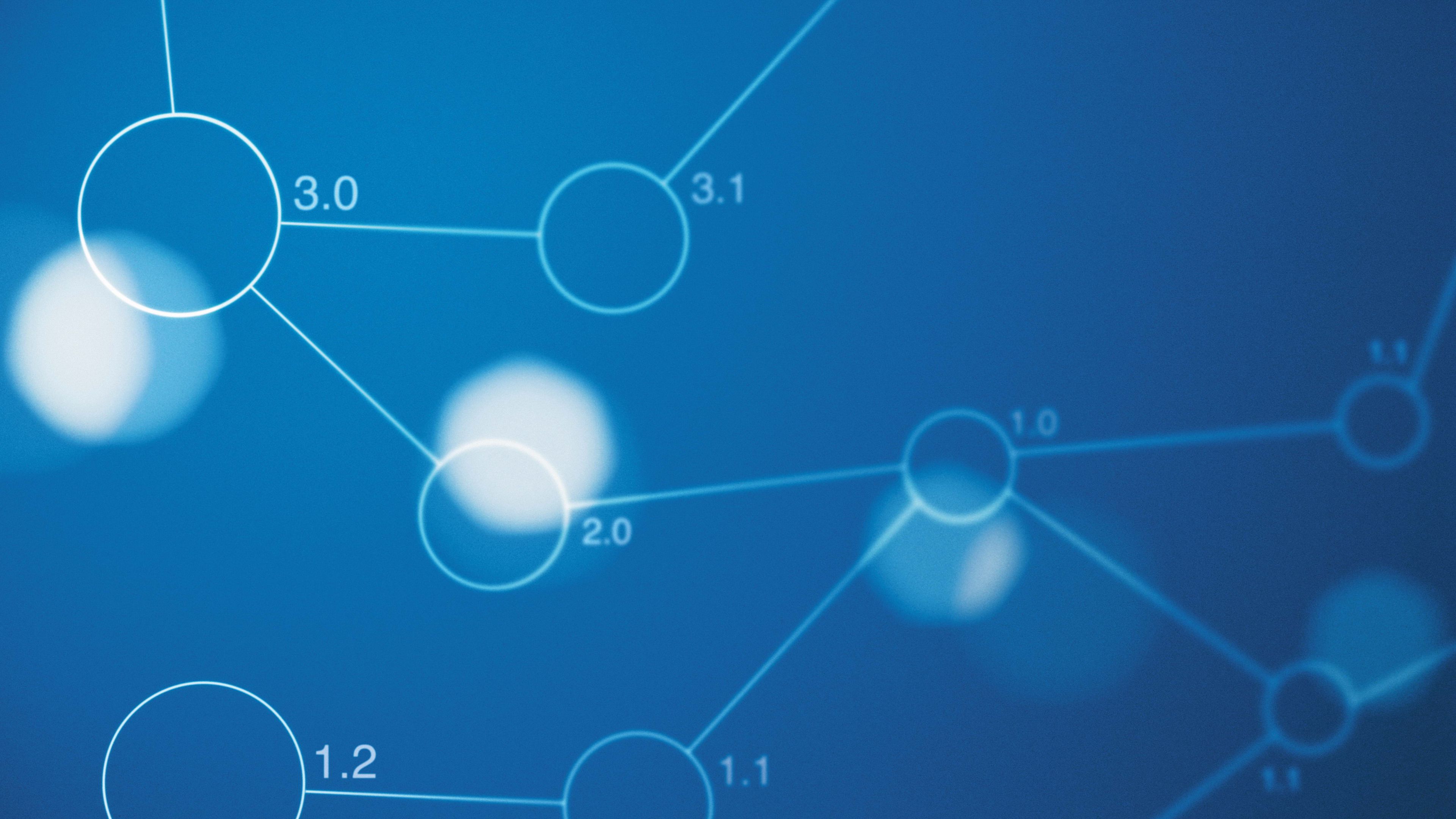 communication, blue background, scheme, 4k, HD Wallpaper
