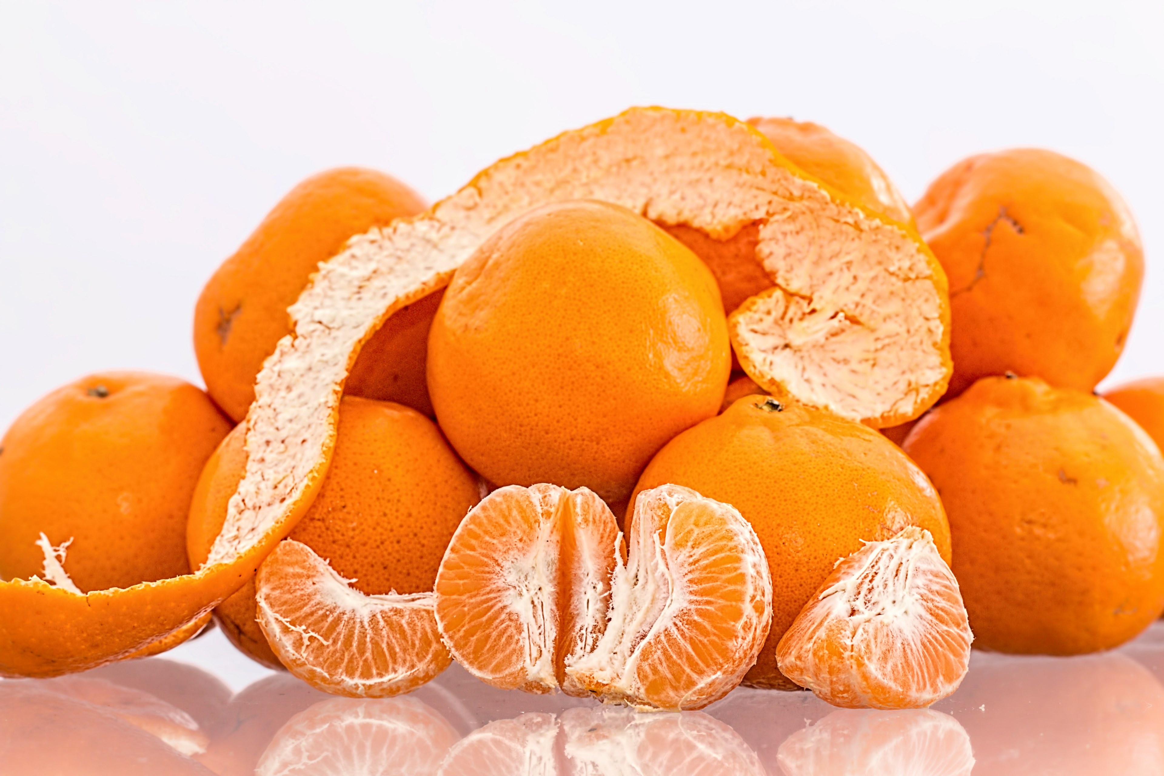 tangerine mandarin citrus fruit ripe juicy 4k, HD Wallpaper