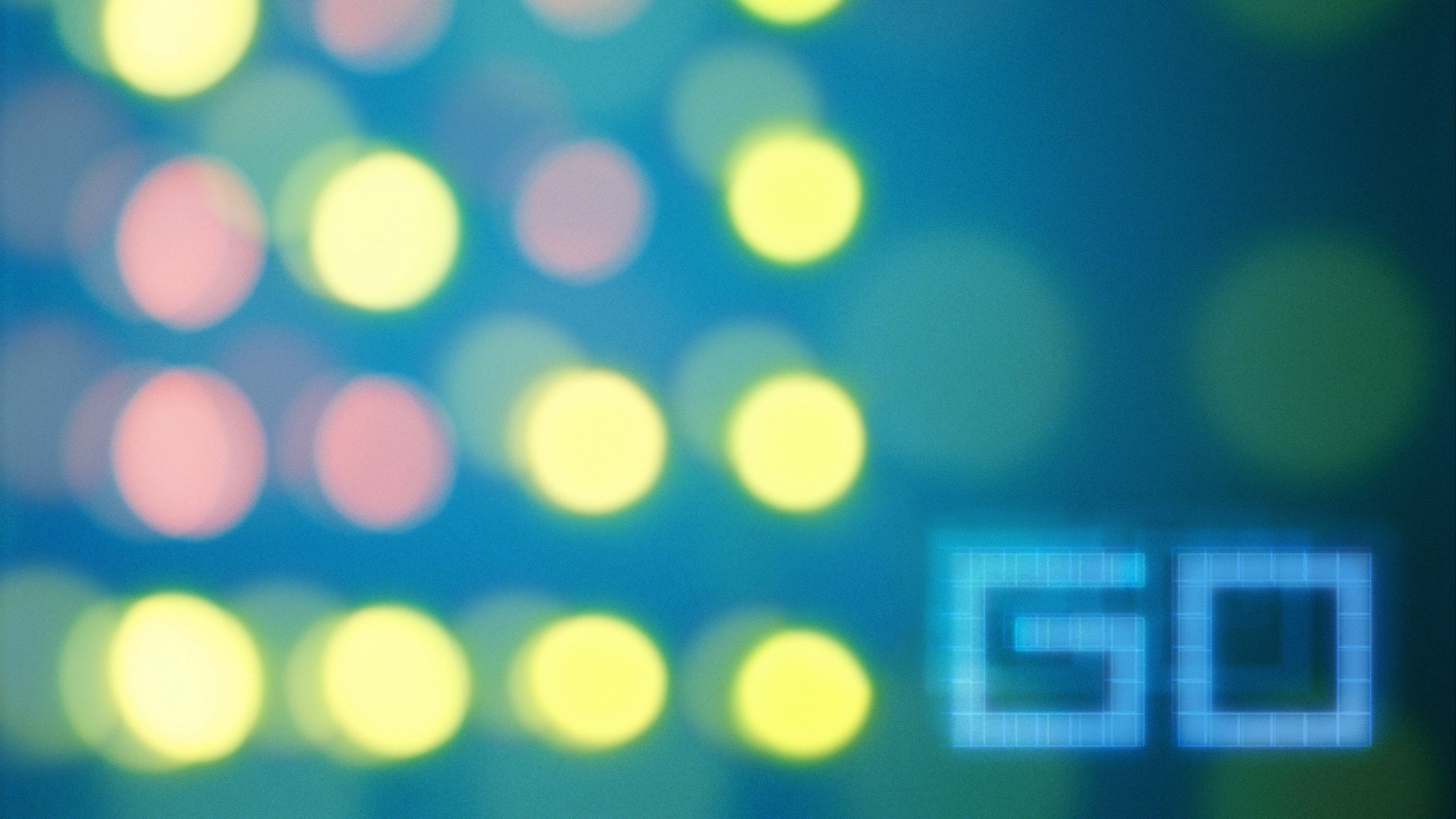 abstraction, blue background, circles, highlights, 4k, HD Wallpaper
