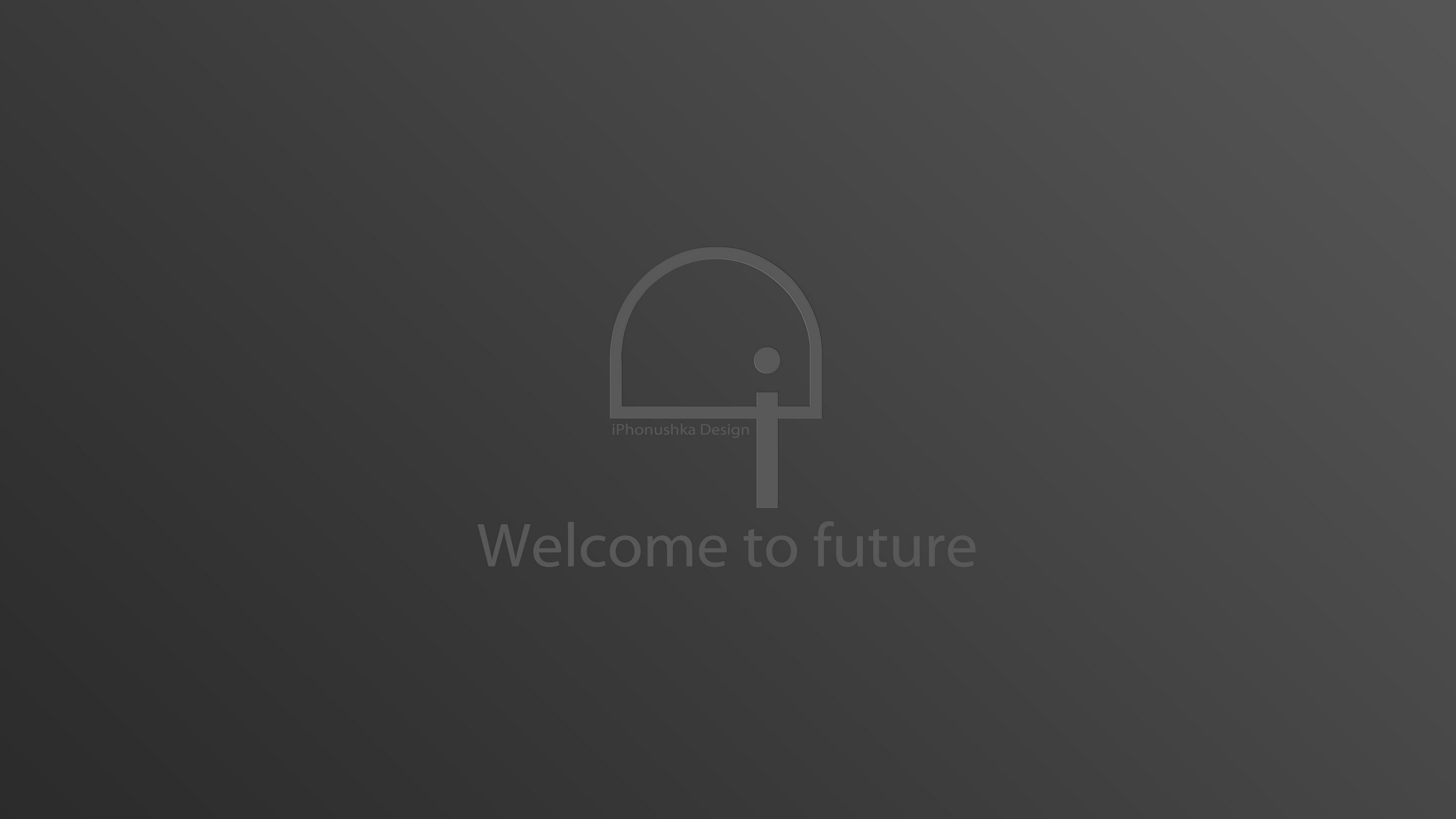 logo, welcome to future, inscription, 4k, HD Wallpaper