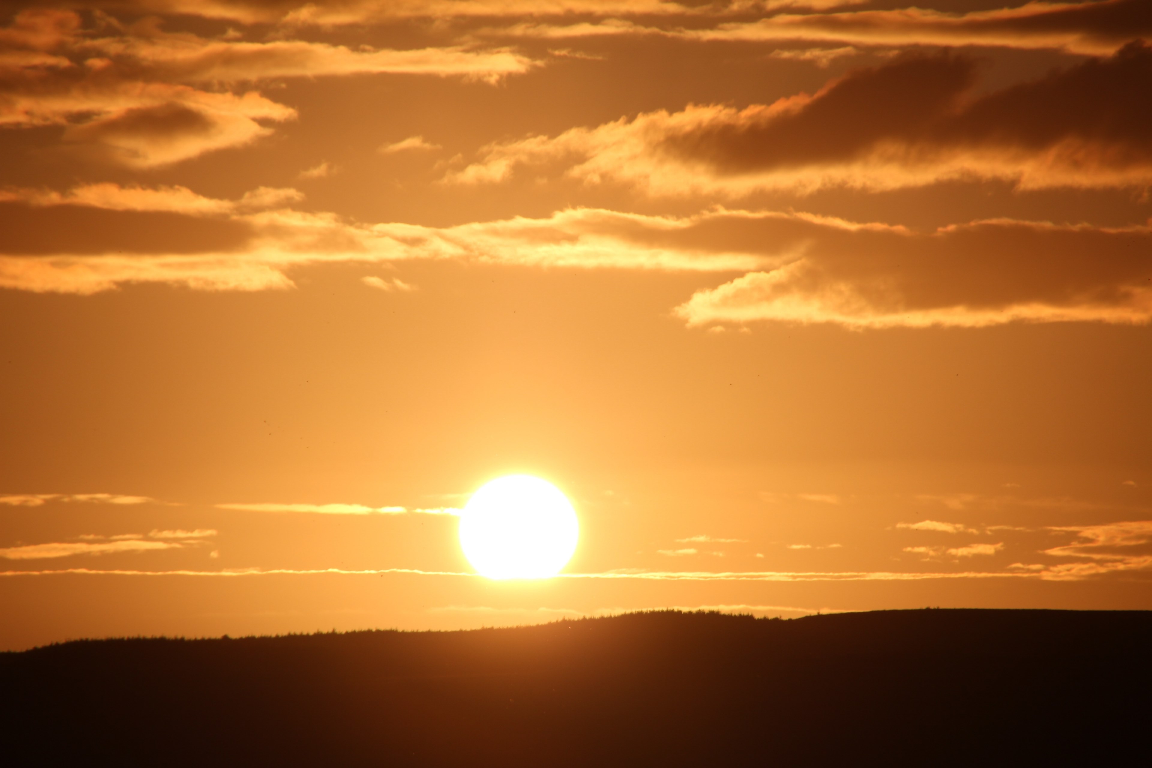 sun abendstimmung sunset sea panorama beach sky 4k, HD Wallpaper