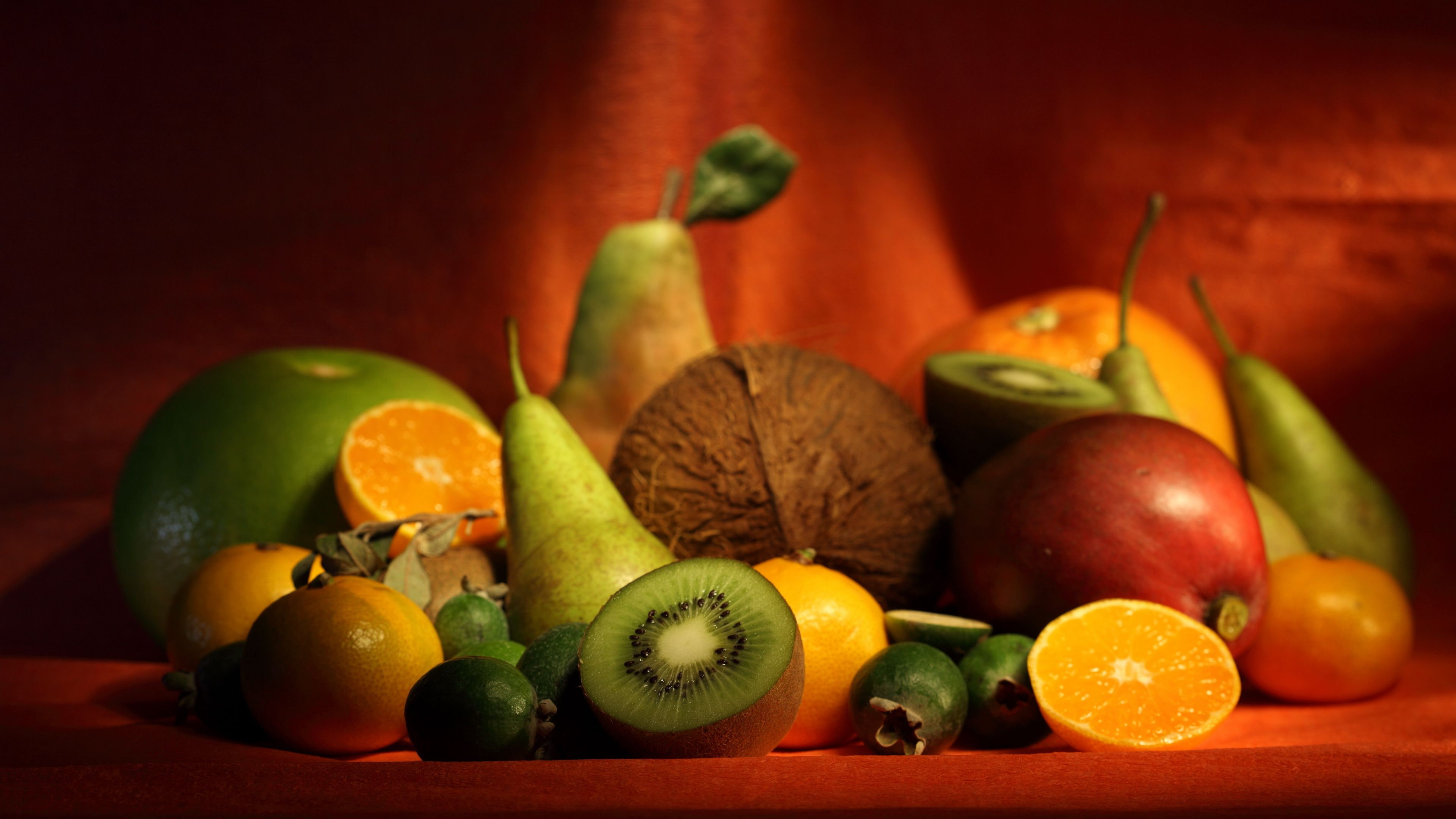 berries, bananas, fruit, appetite, 4k, HD Wallpaper