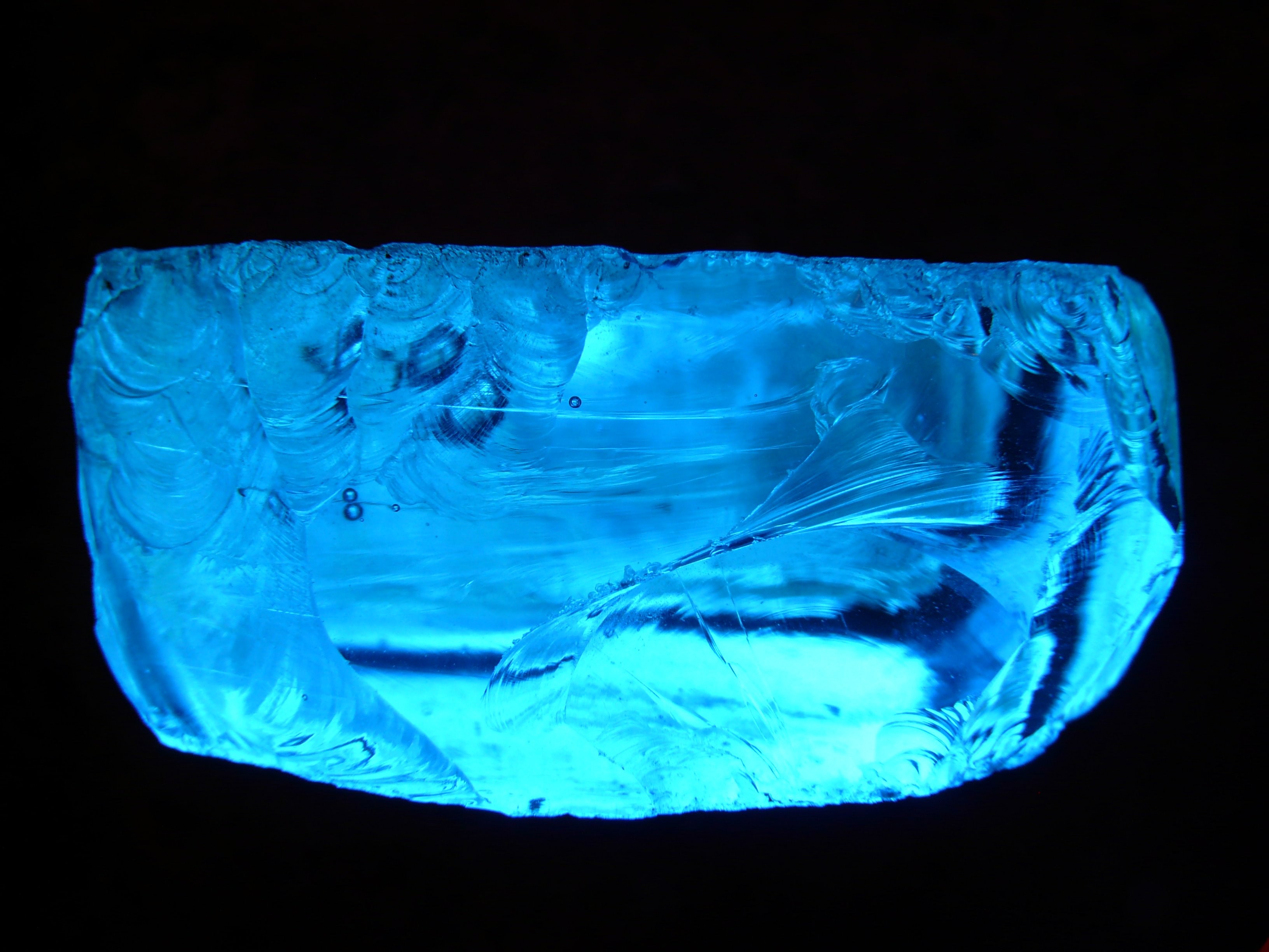 stone glass colorful gem color blue ice cold 4k, HD Wallpaper