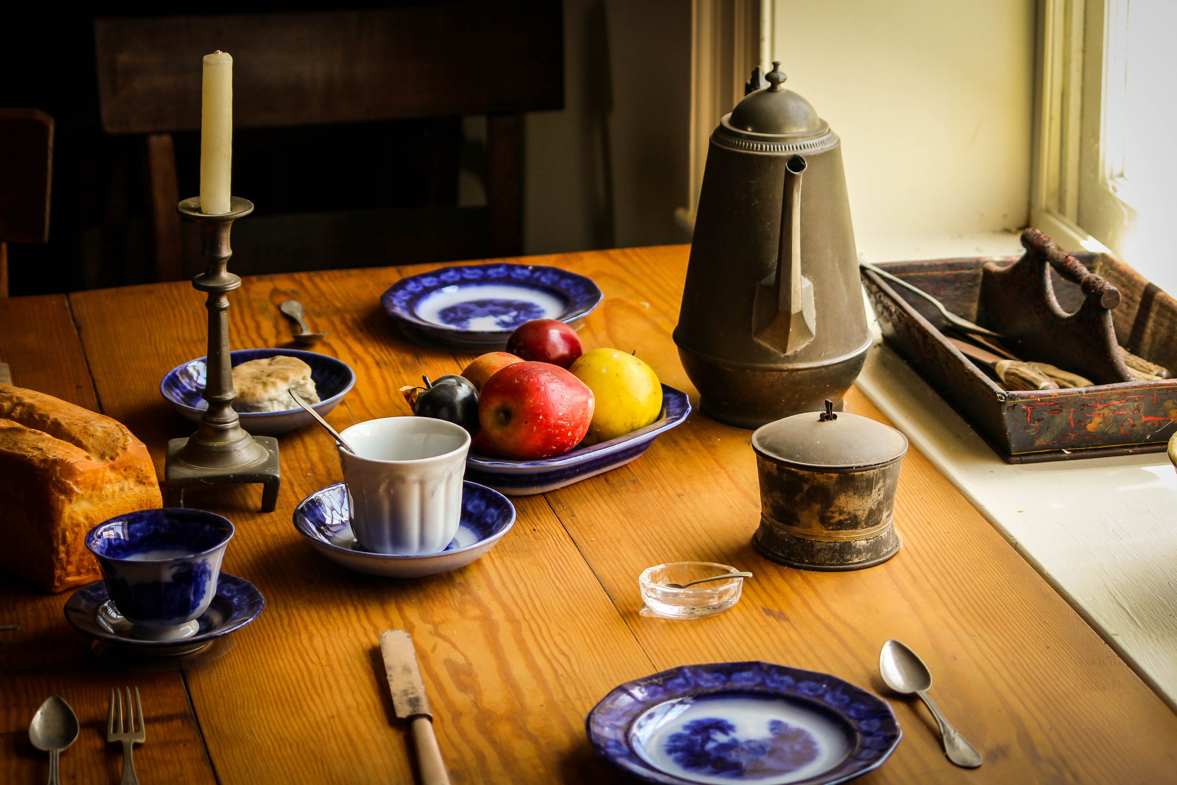 still life food dinner table farm kitchen 4k, HD Wallpaper