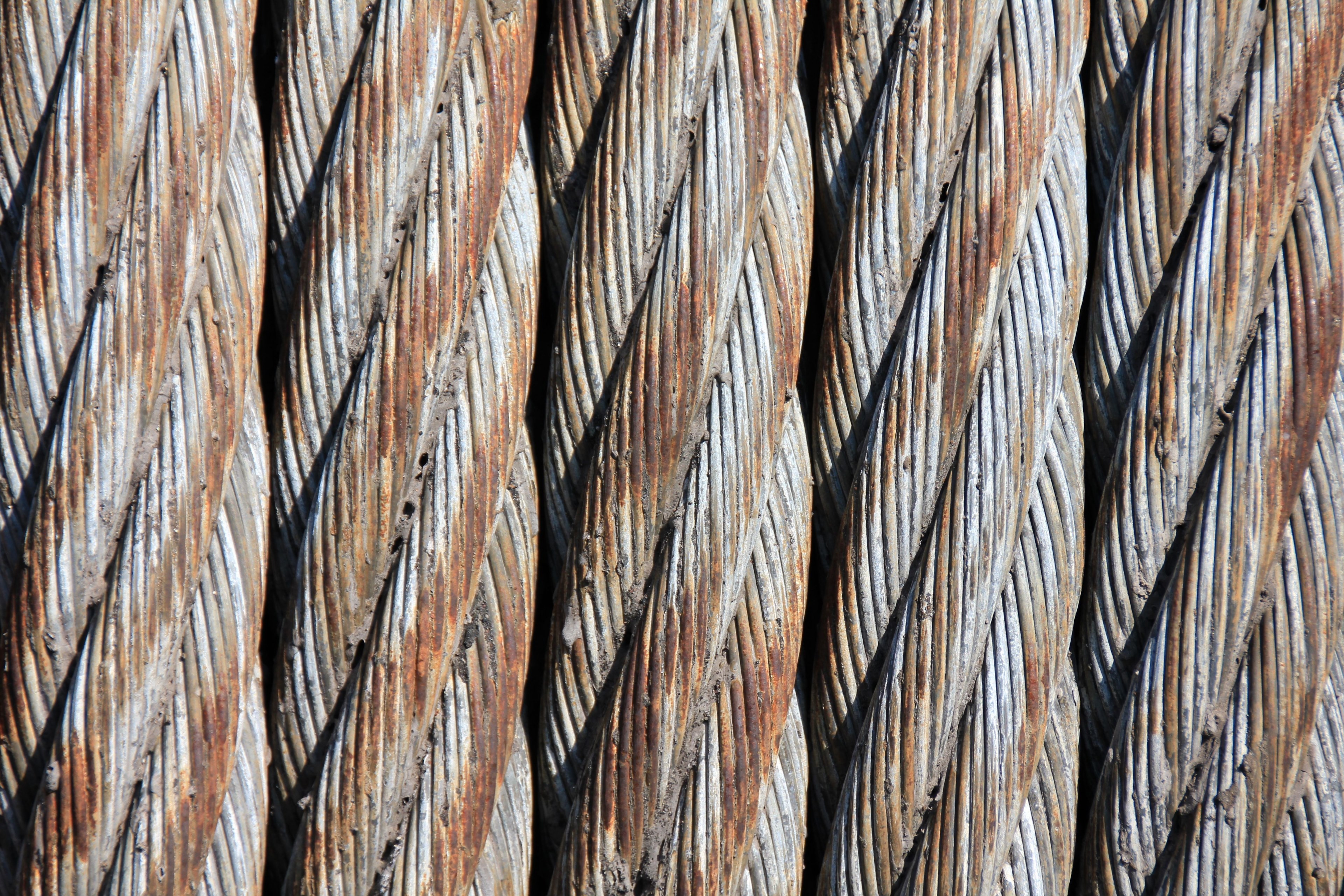 steel cables wire mesh woven wire technology rope 4k, HD Wallpaper