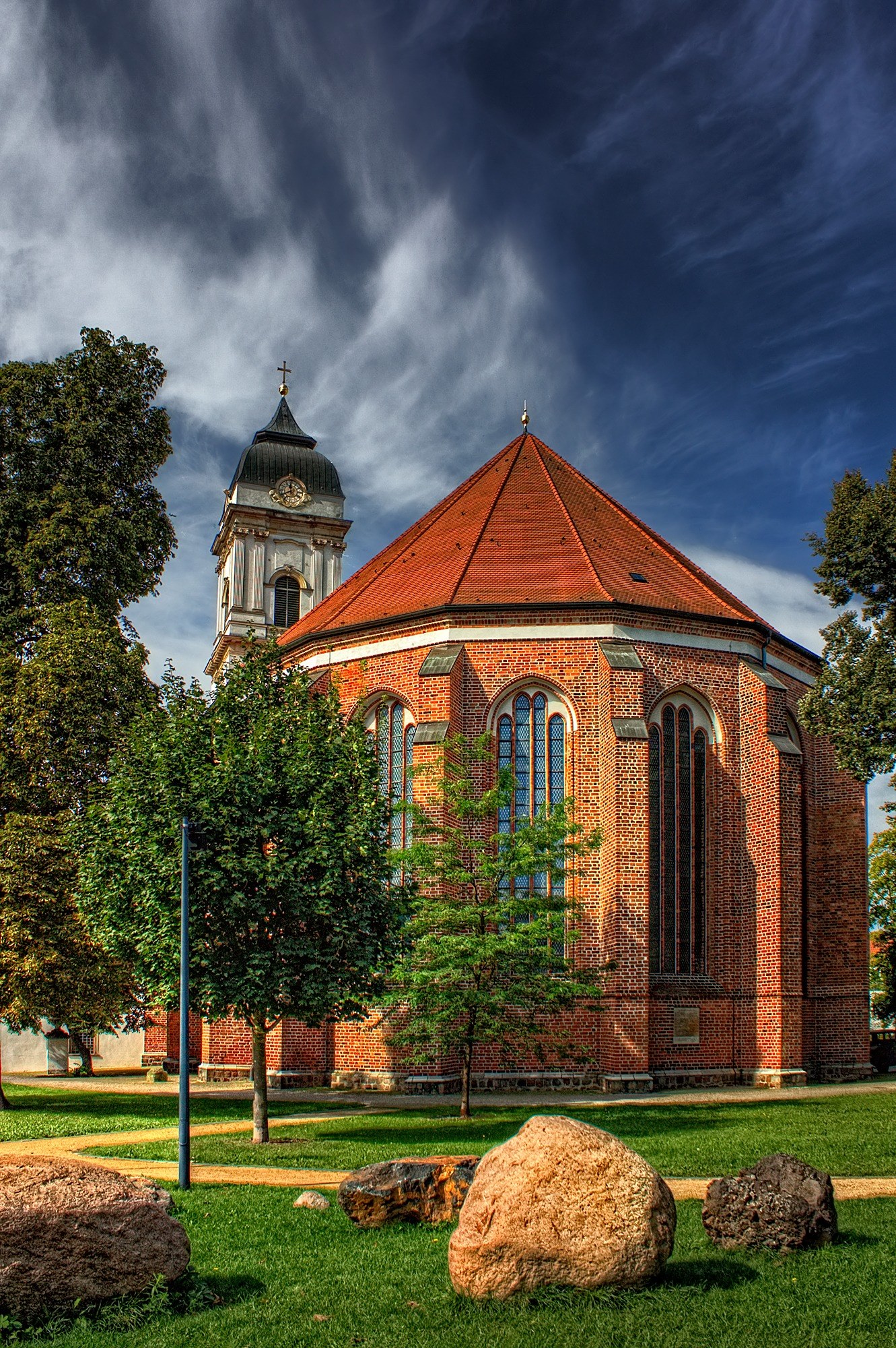 st marys cathedral fürstenwalde germany 4k, Phone HD Wallpaper