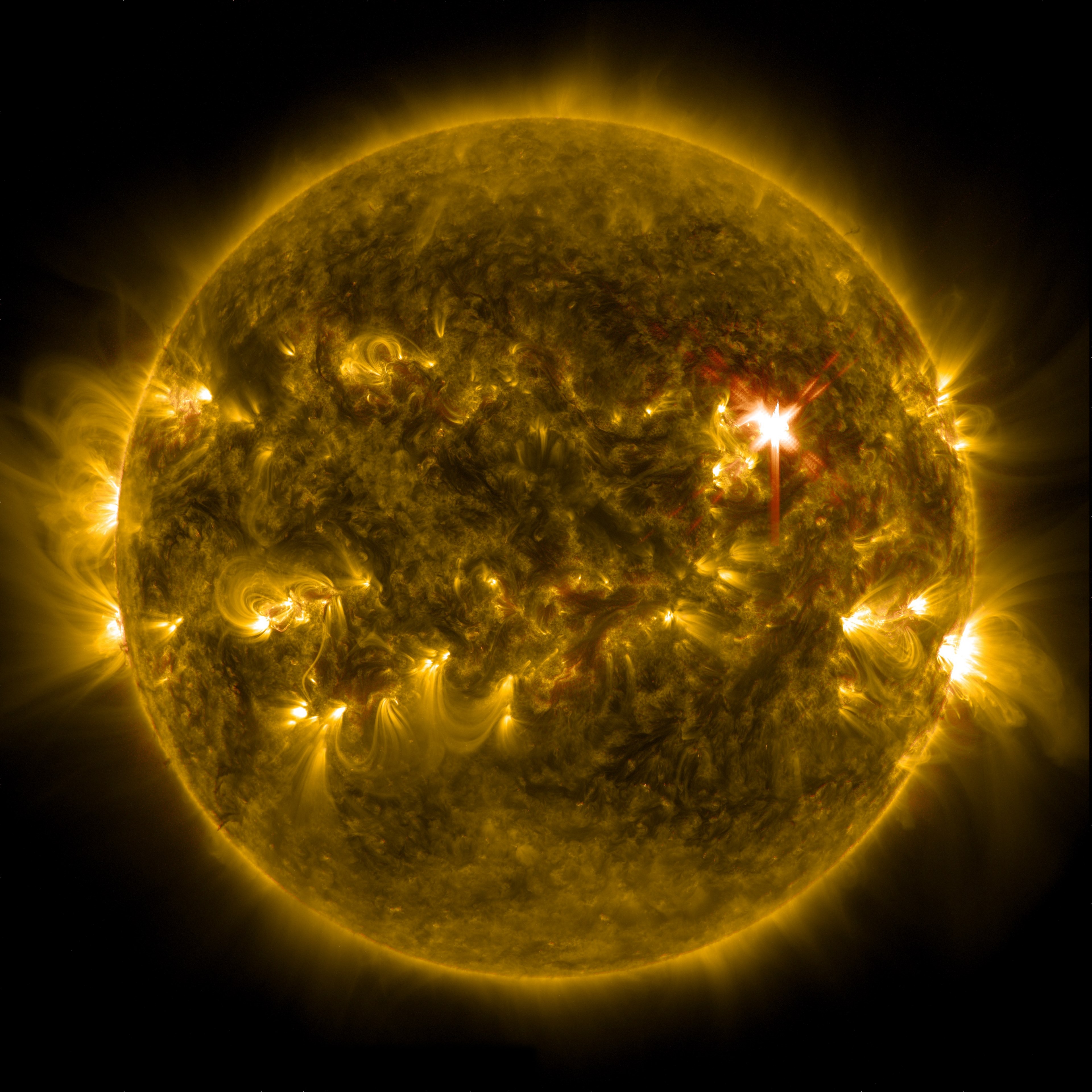solar flare sun eruption energy fireball orange 4k, Phone HD Wallpaper