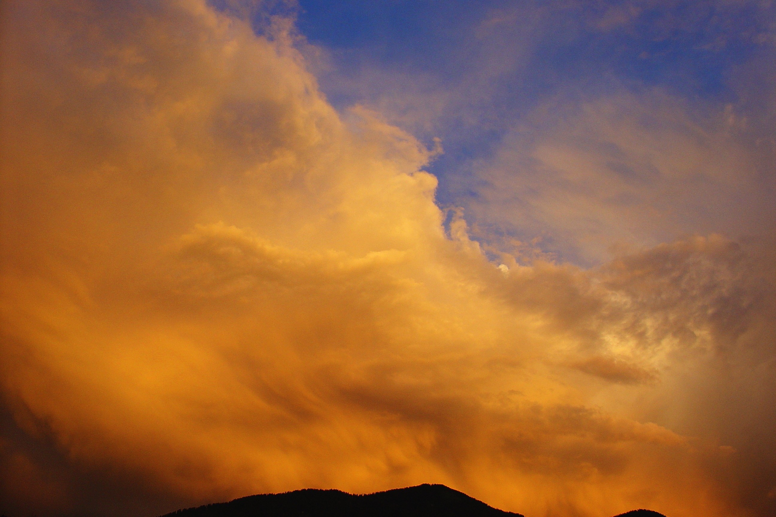 sky forward clouds sunset evening sky weather mood 4k, HD Wallpaper