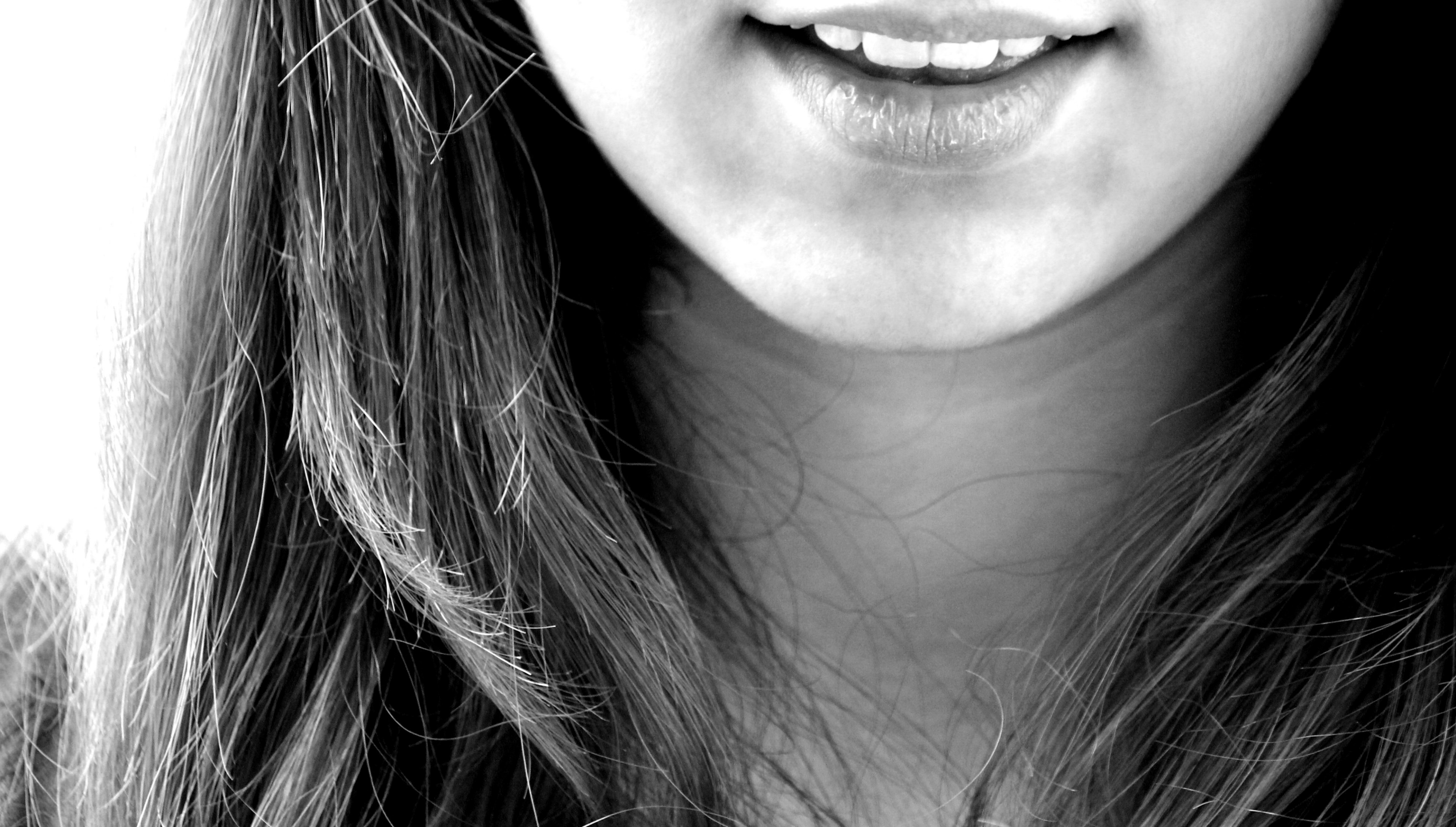 smile laugh girl teeth mouth chin 4k, HD Wallpaper
