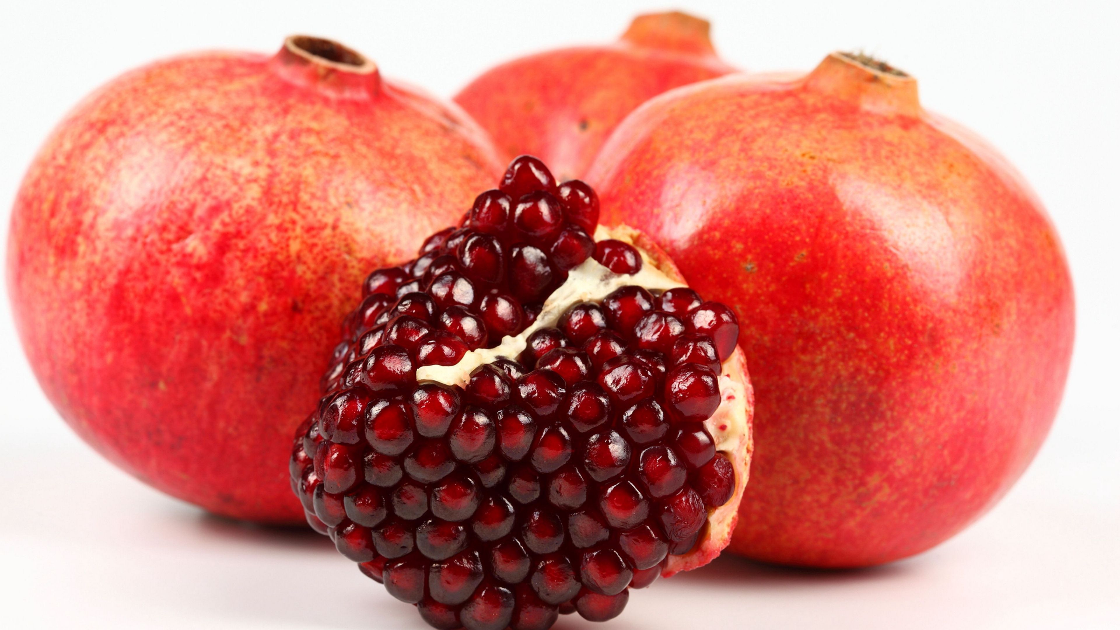 pomegranate, berries, fruit, ripe, juicy, 4k, HD Wallpaper