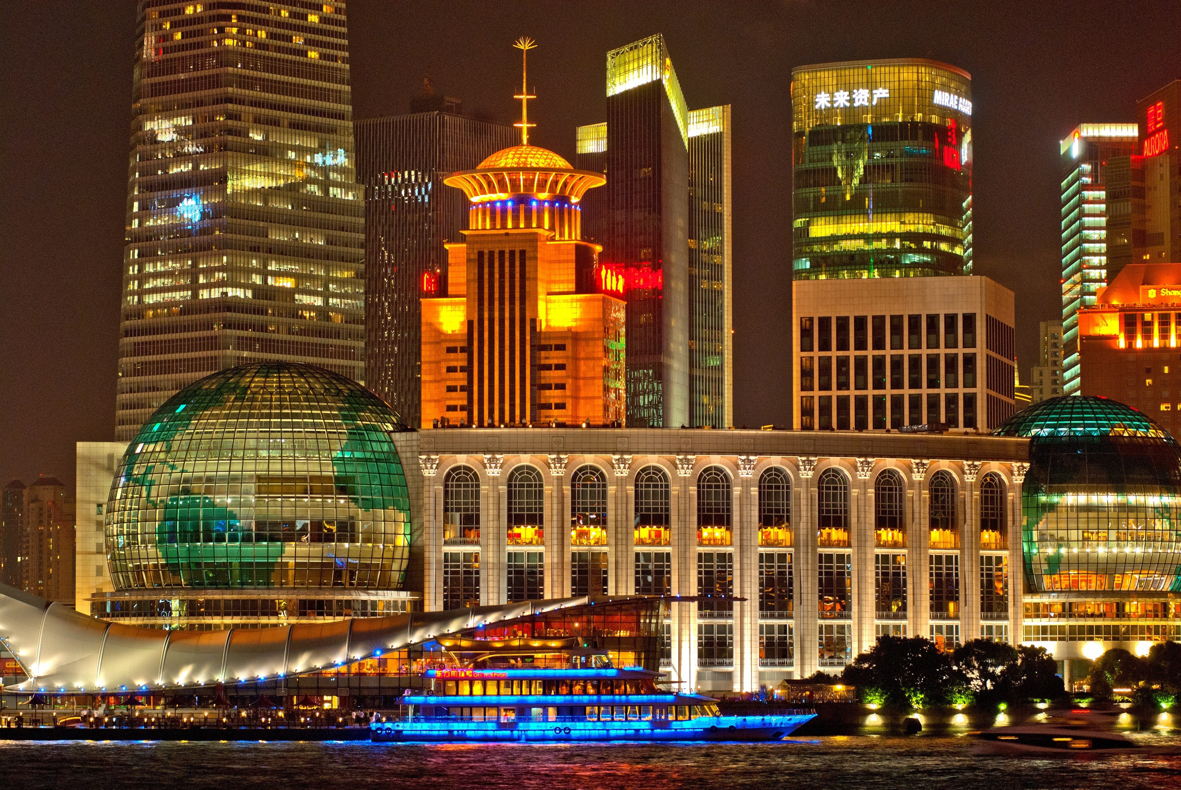 shanghai skyline architecture skyscrapers 4k, HD Wallpaper