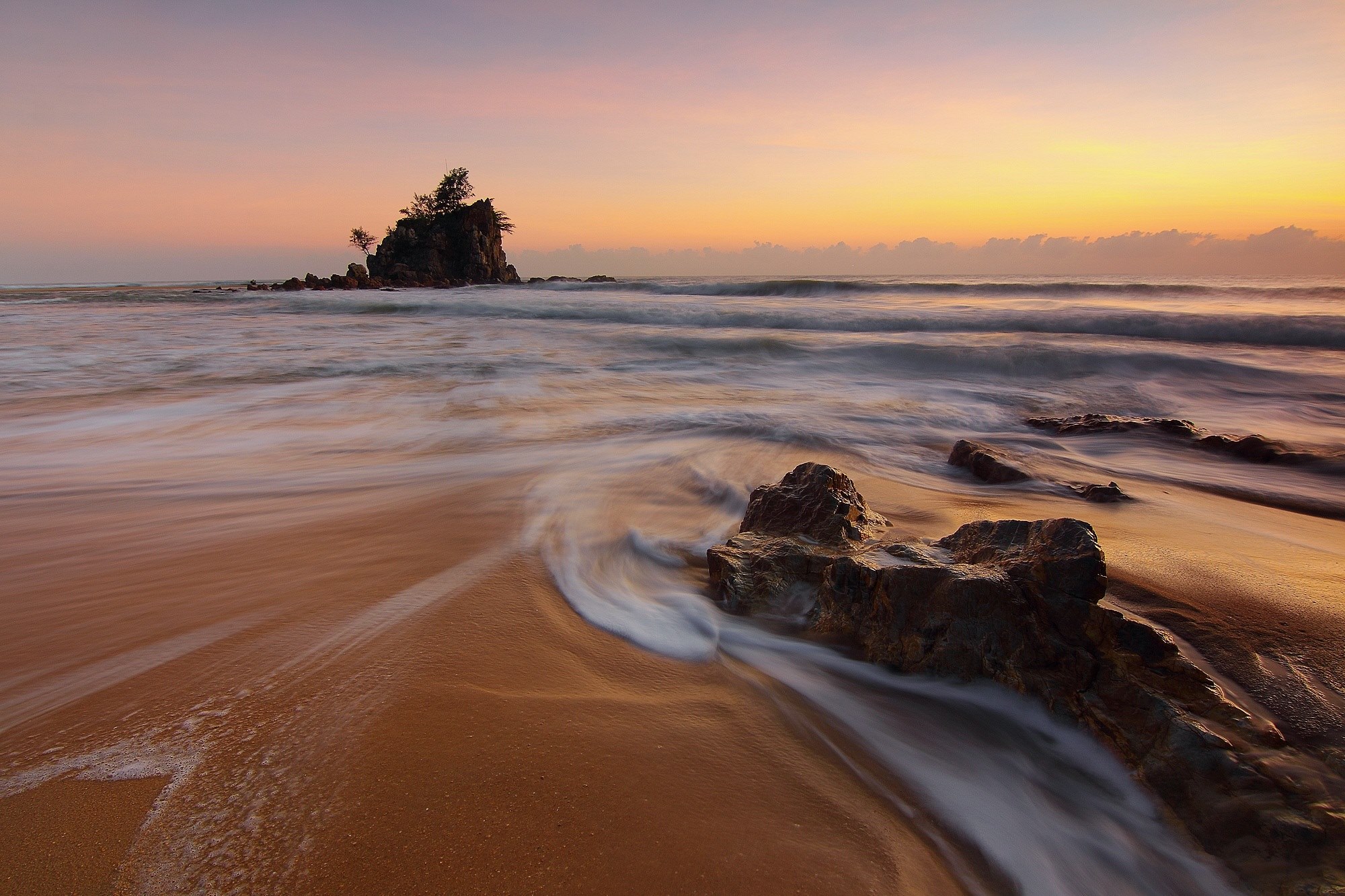 seascapes motion ocean wave movement beach sea 4k, HD Wallpaper