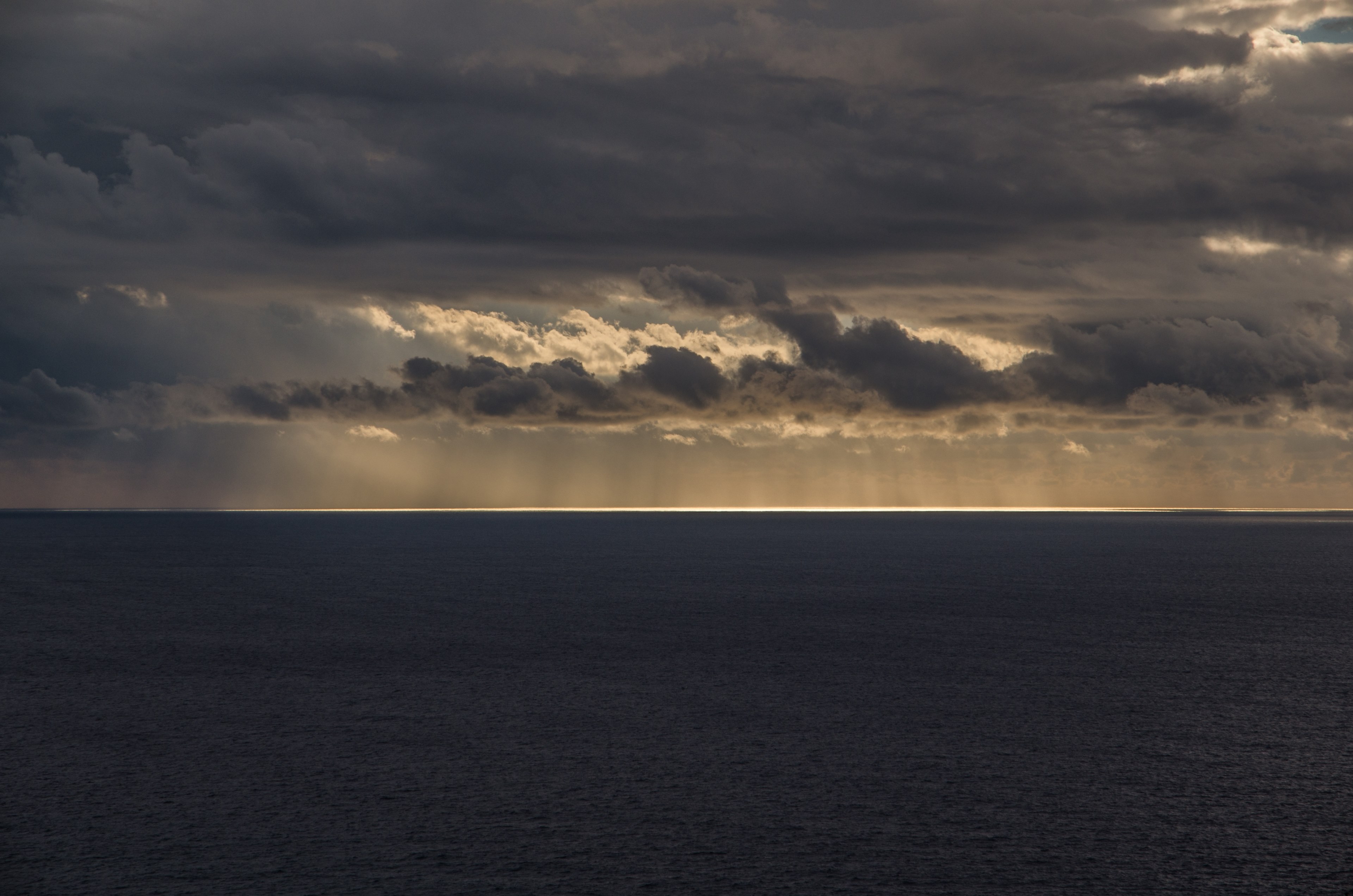 sea sun light sunset sun and sea sky 4k, HD Wallpaper