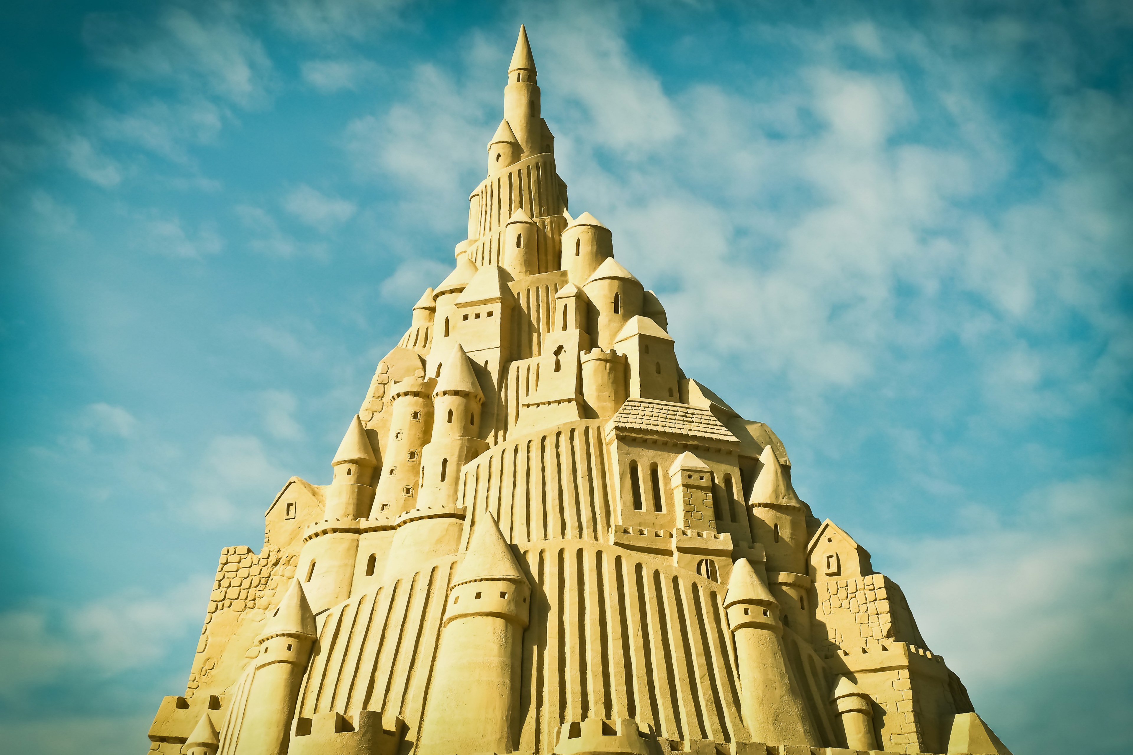 sandburg art sand sculpture sculpture sand statue 4k, HD Wallpaper