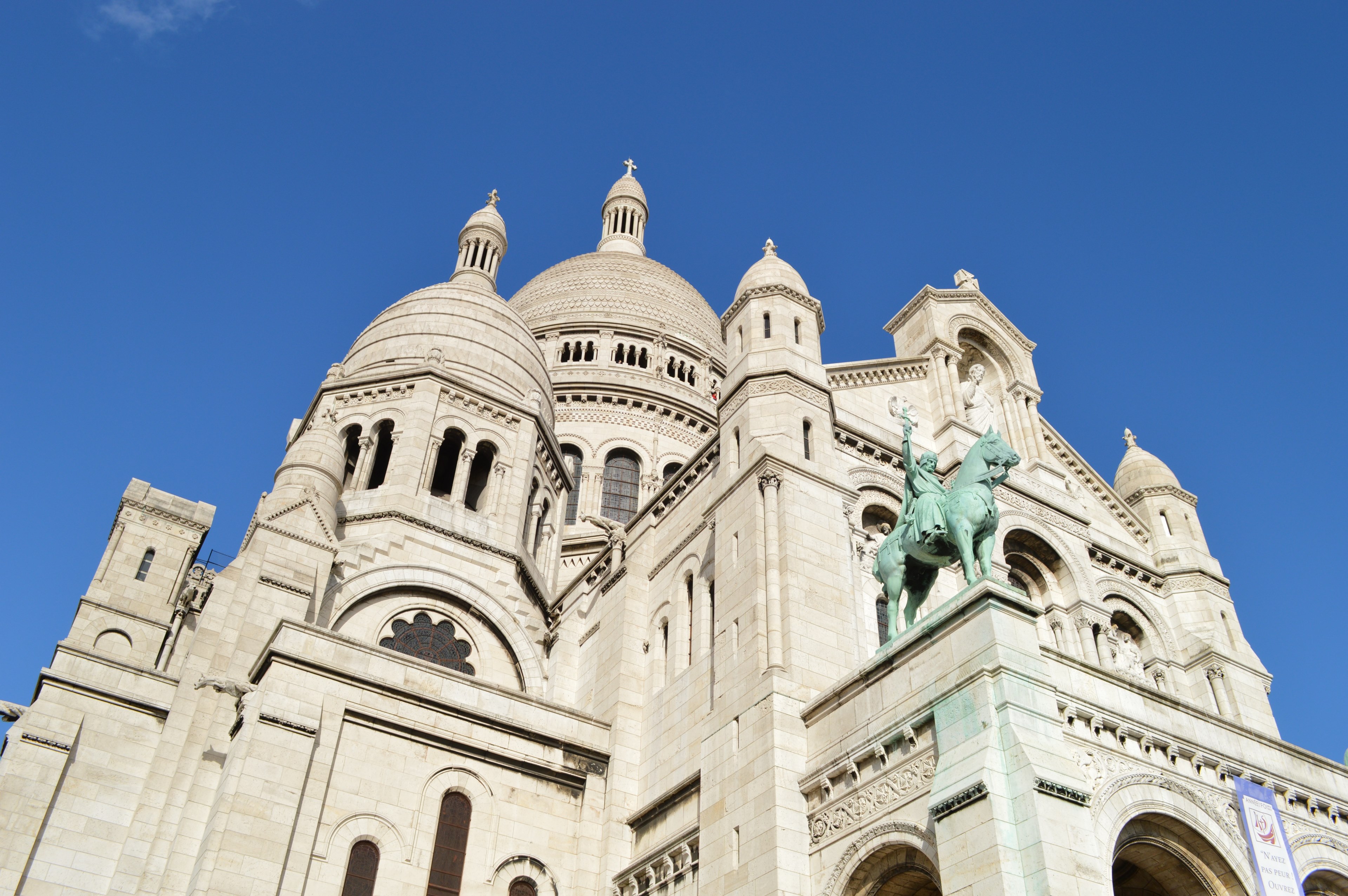 sacred heart basilica of the sacred heart paris 4k, HD Wallpaper