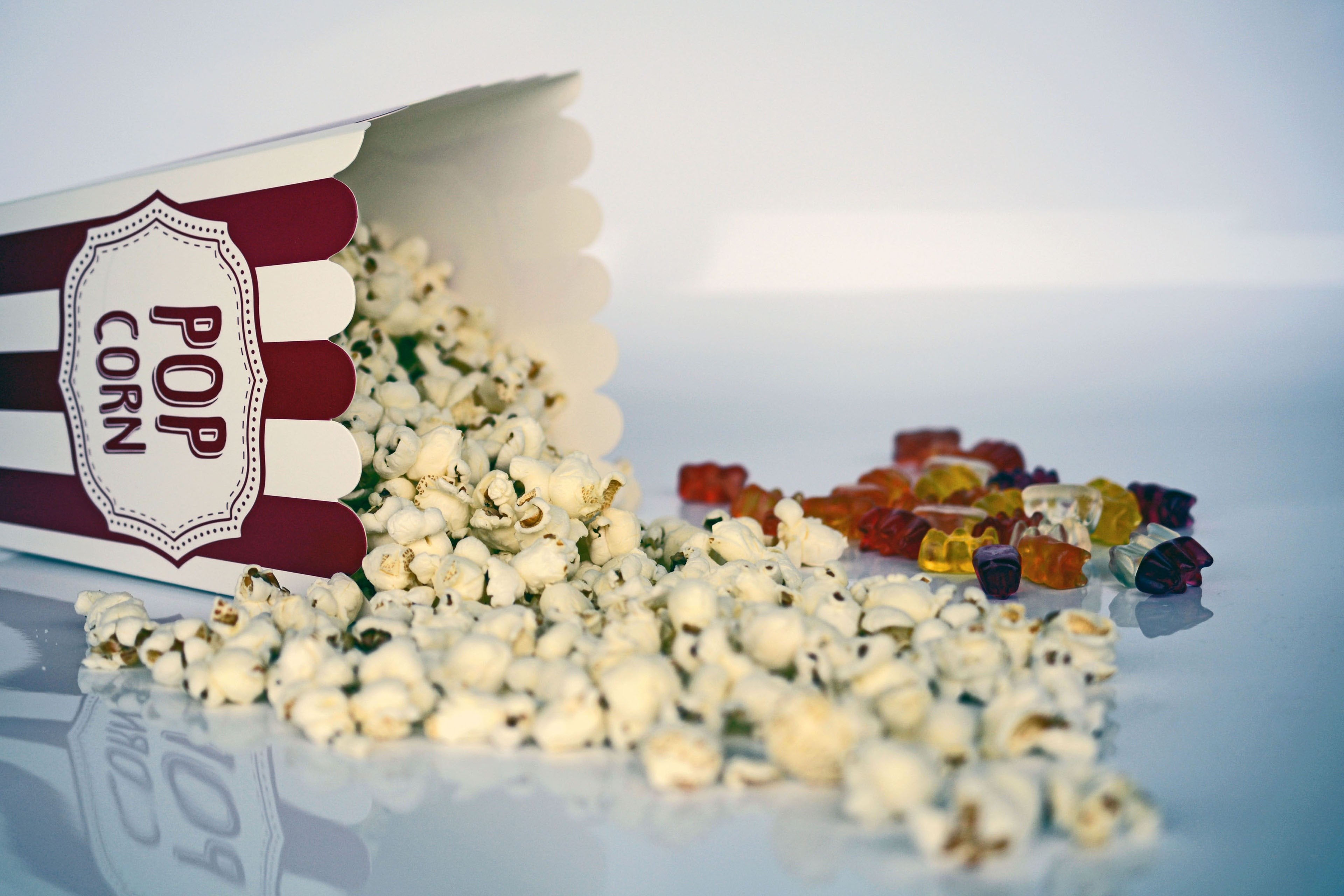 popcorn cinema ticket film entertainment food 4k, HD Wallpaper
