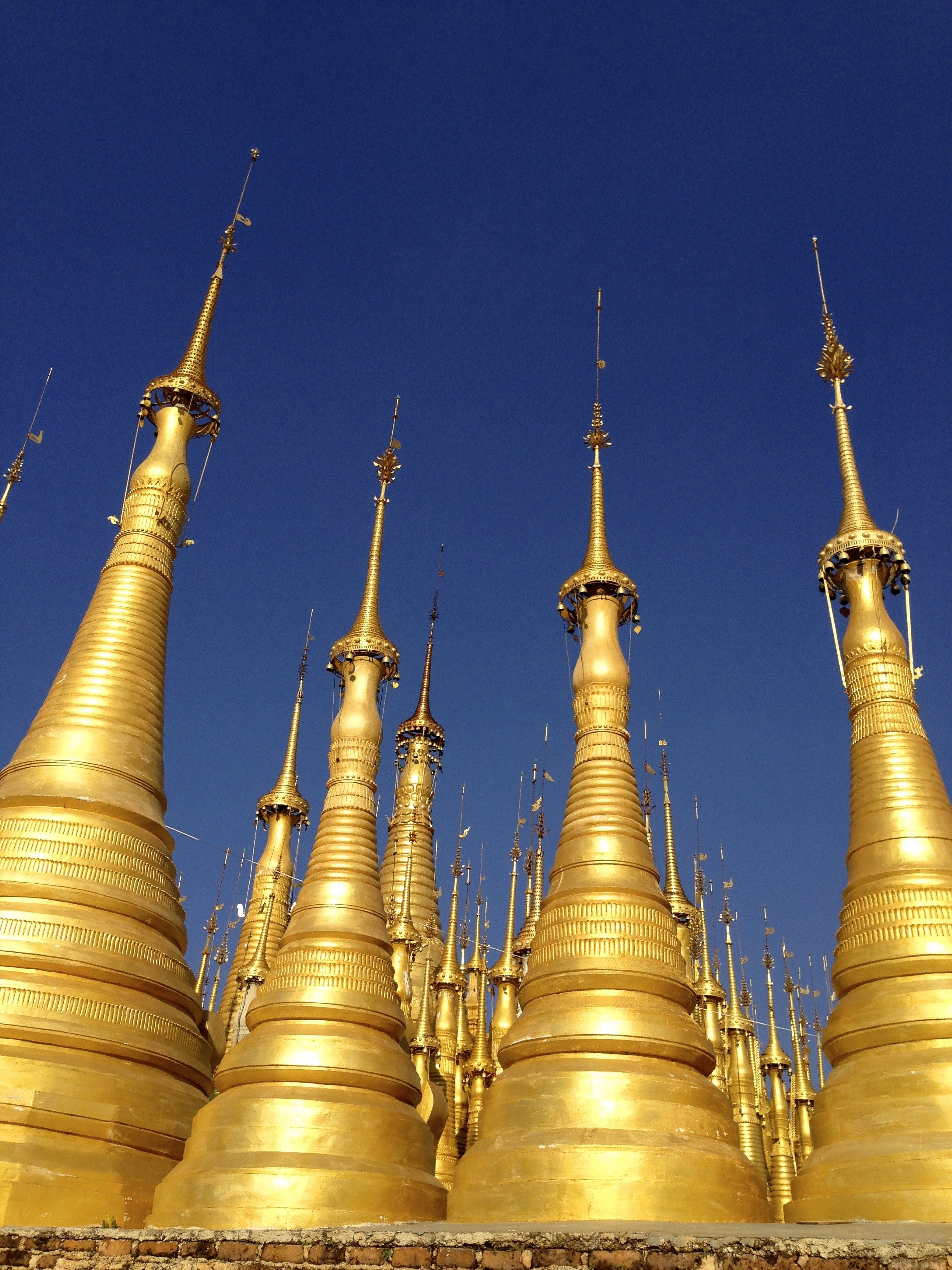 pagoda spires temple religion buddhism buddhist 4k, Phone HD Wallpaper