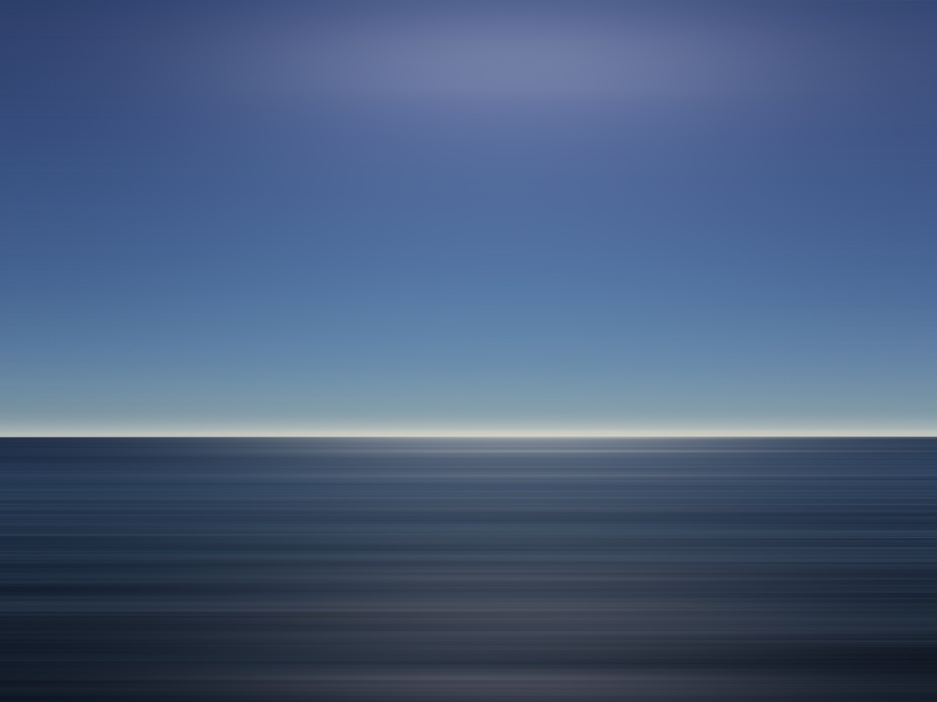 ocean sky blue calm tranquil horizon vacation 4k, HD Wallpaper