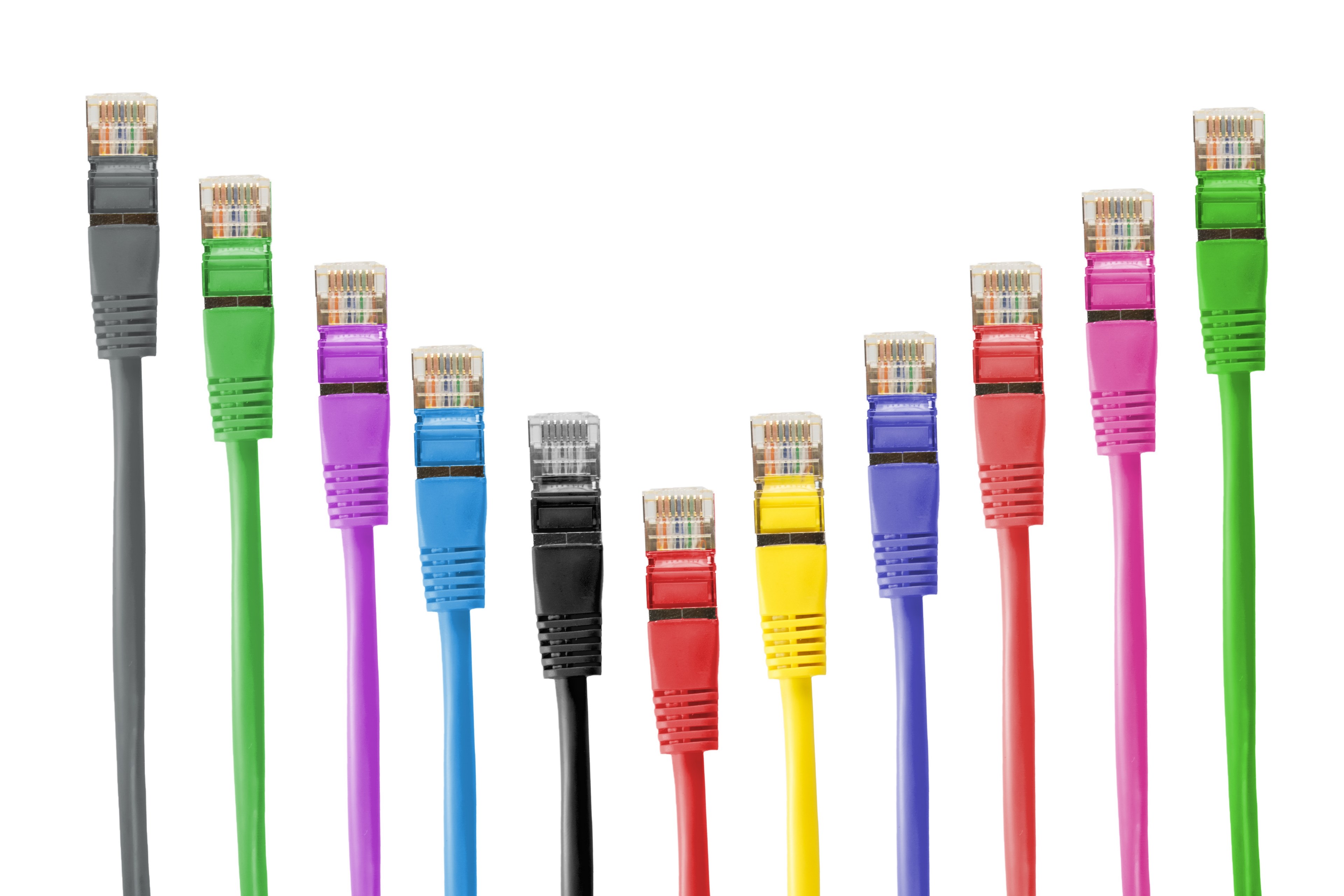 network connector network cables cable patch 4k, HD Wallpaper