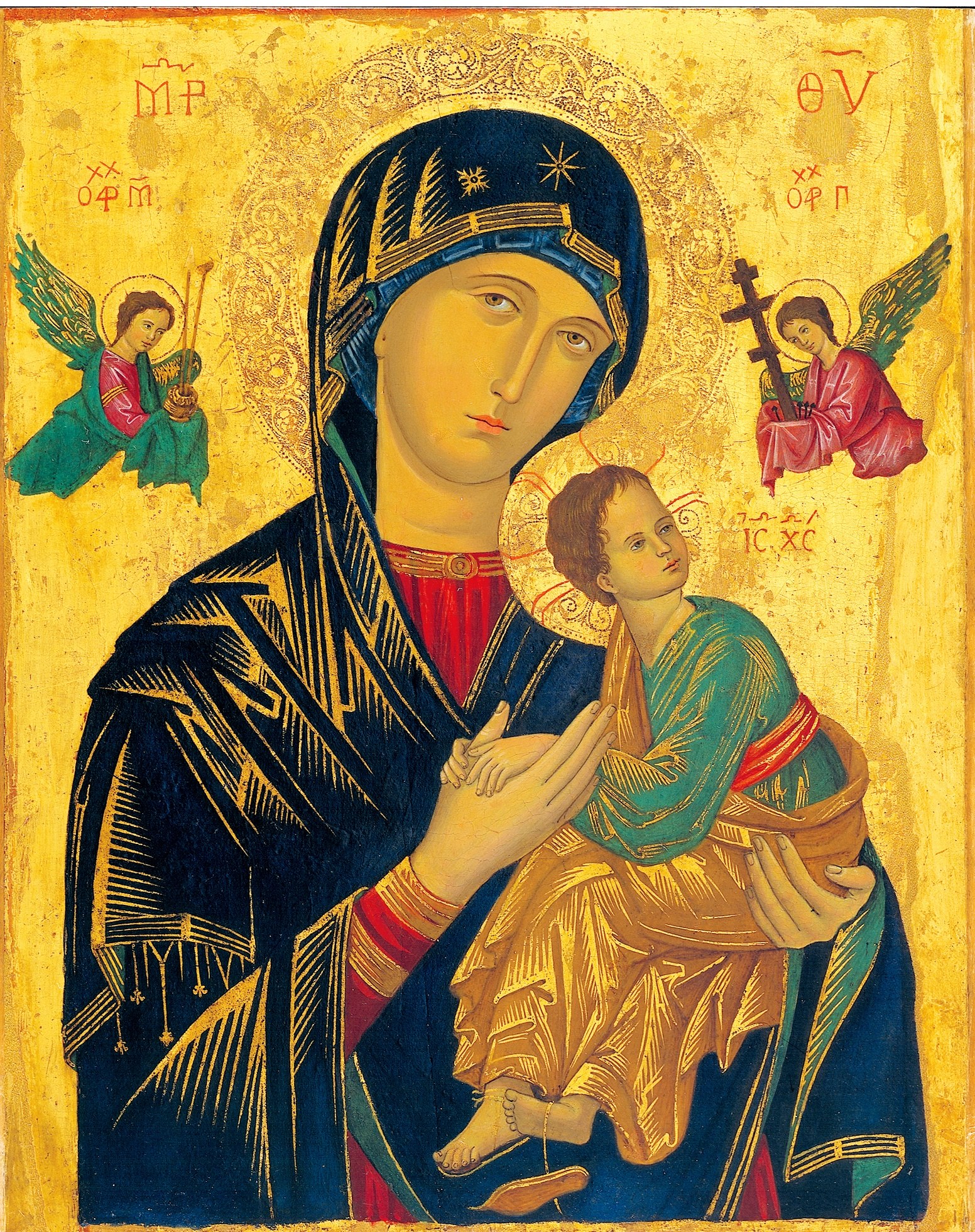 mother of perpetual help icon madonna holy 4k, Phone HD Wallpaper