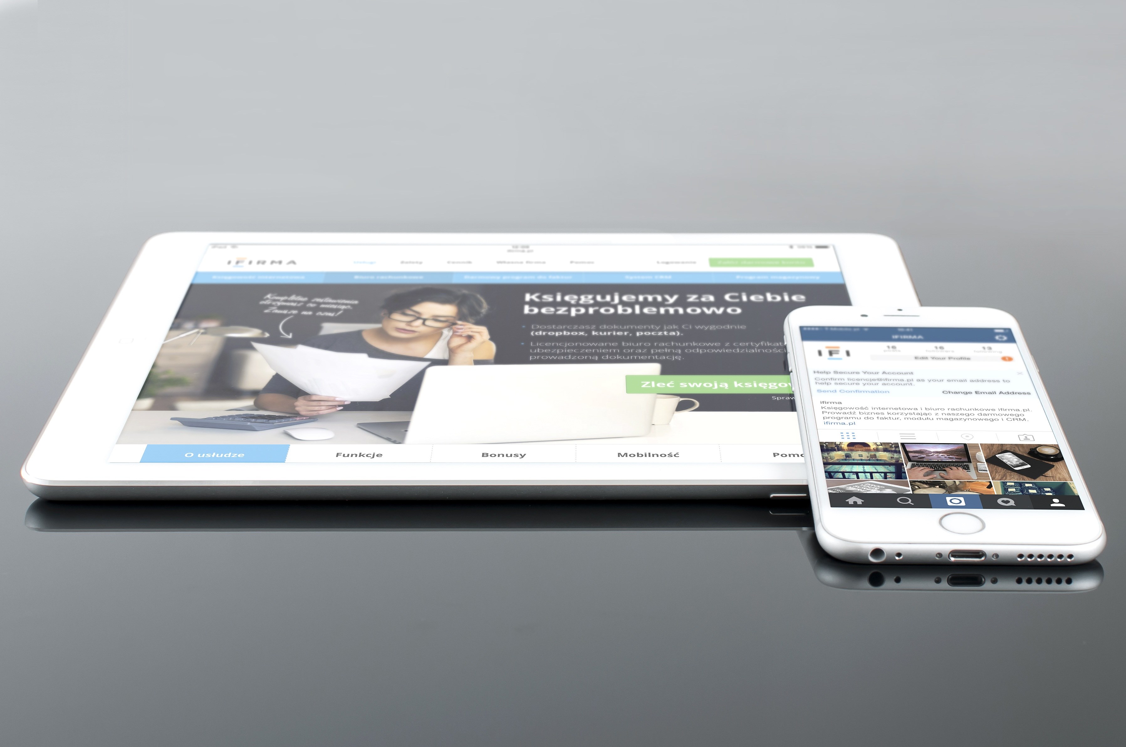 mockup psd ipad iphone white mobile web design 4k, HD Wallpaper
