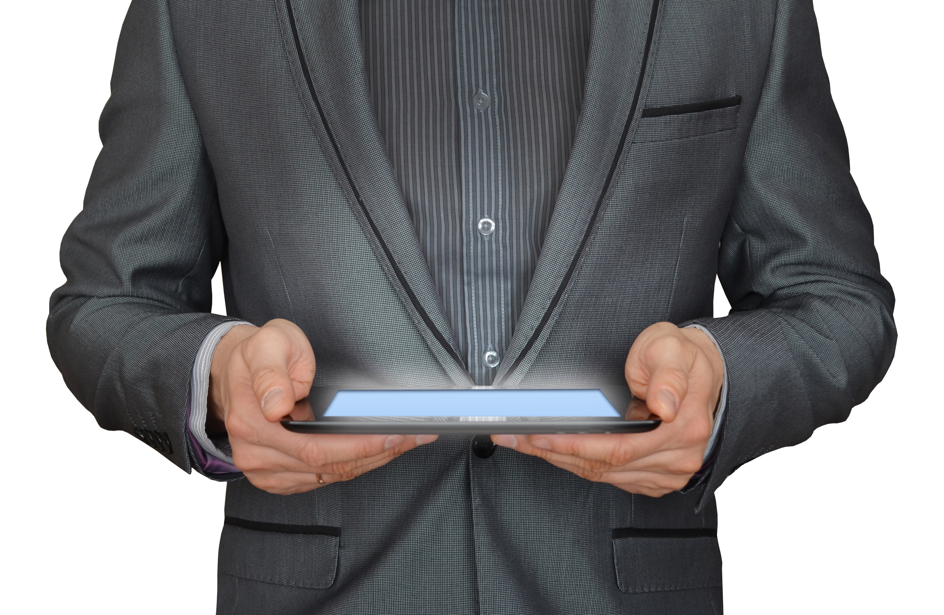 man businessman tablet computer online business 4k, HD Wallpaper