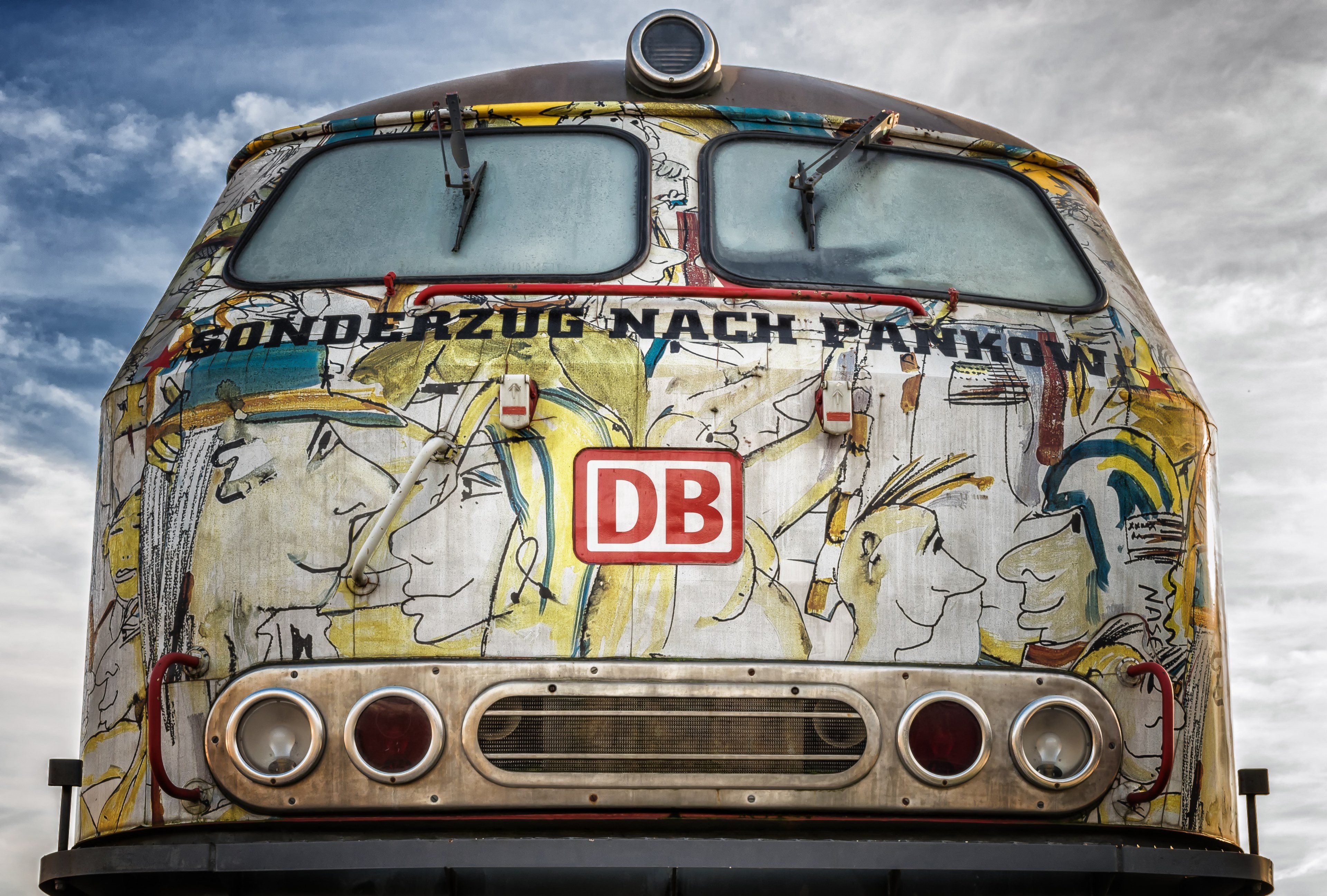 loco locomotive railway historically diesel front 4k, HD Wallpaper