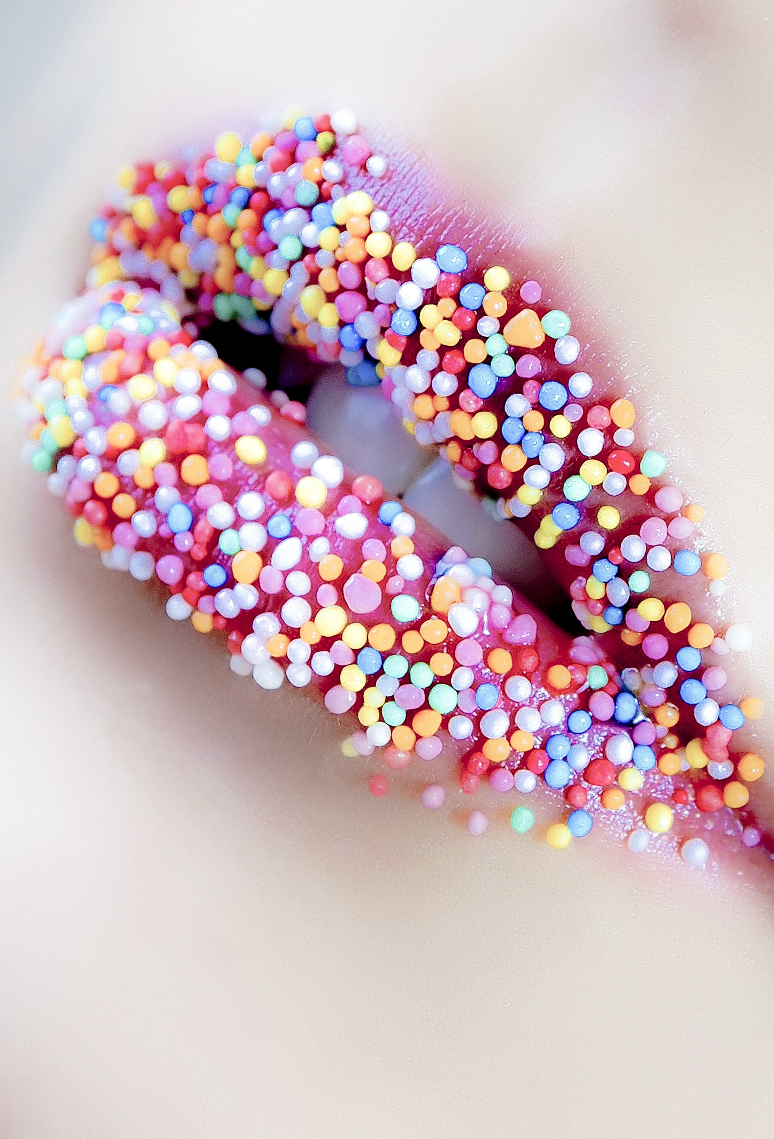 lips sweet red skin face female woman mouth 4k, Phone HD Wallpaper