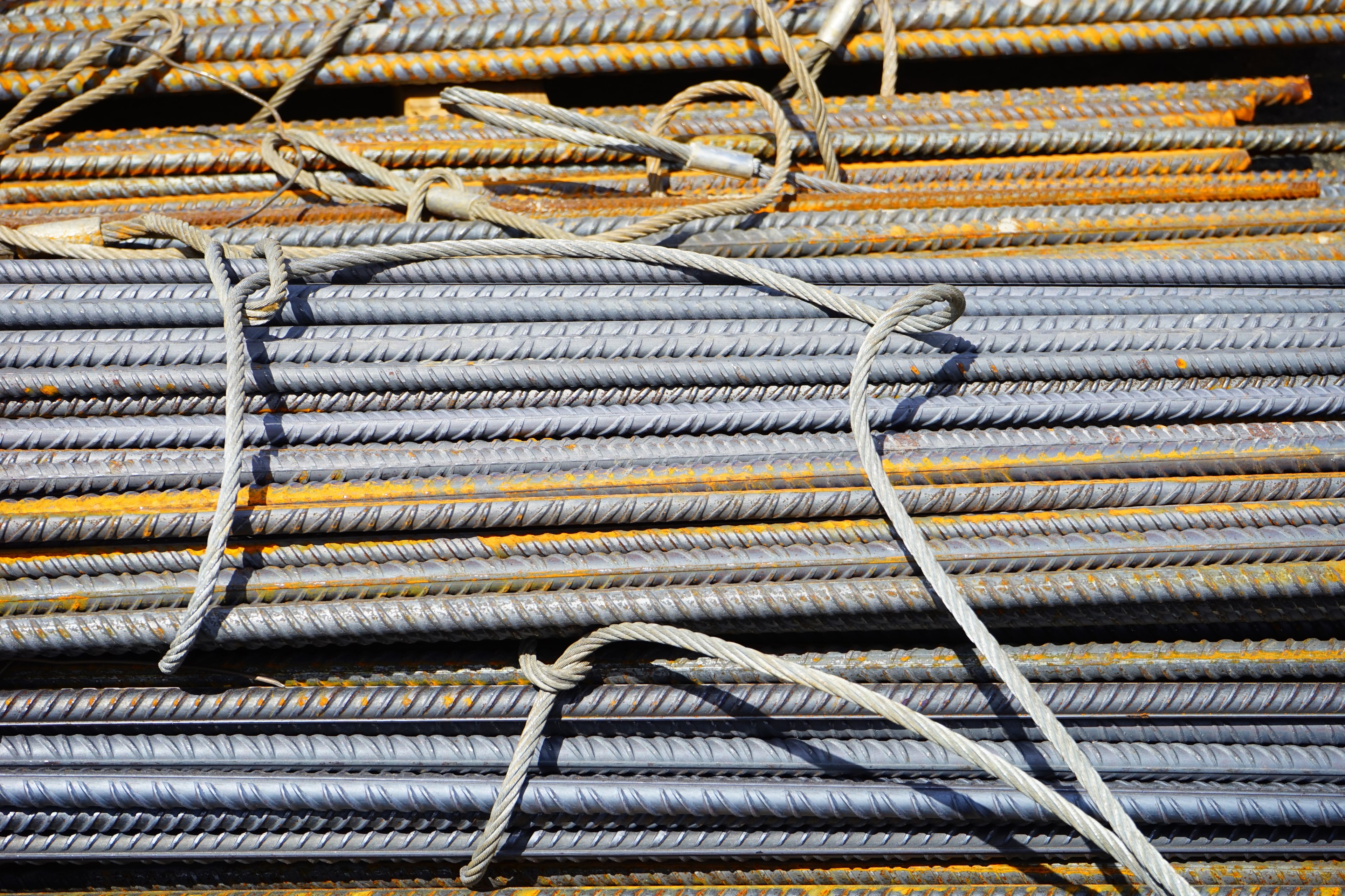 iron rods reinforcing bars steel for construction 4k, HD Wallpaper