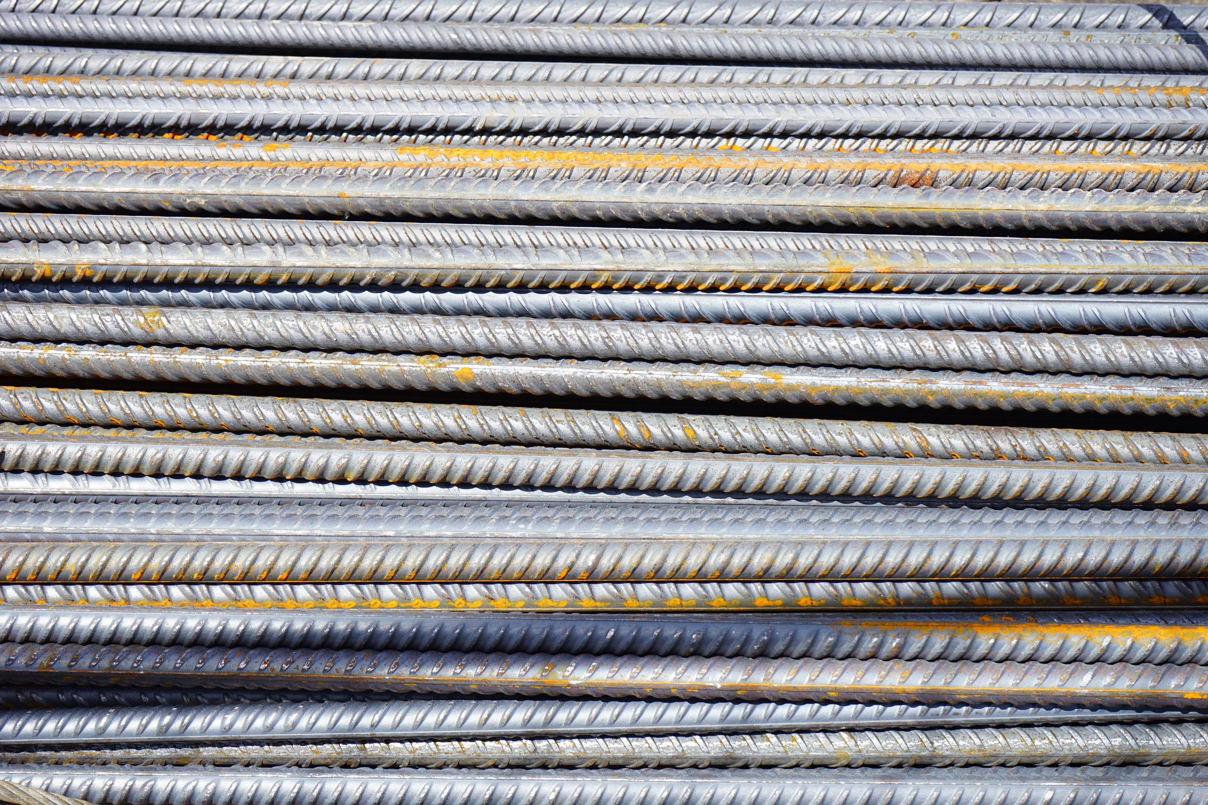 iron rods reinforcing bars rods steel bars 4k, HD Wallpaper