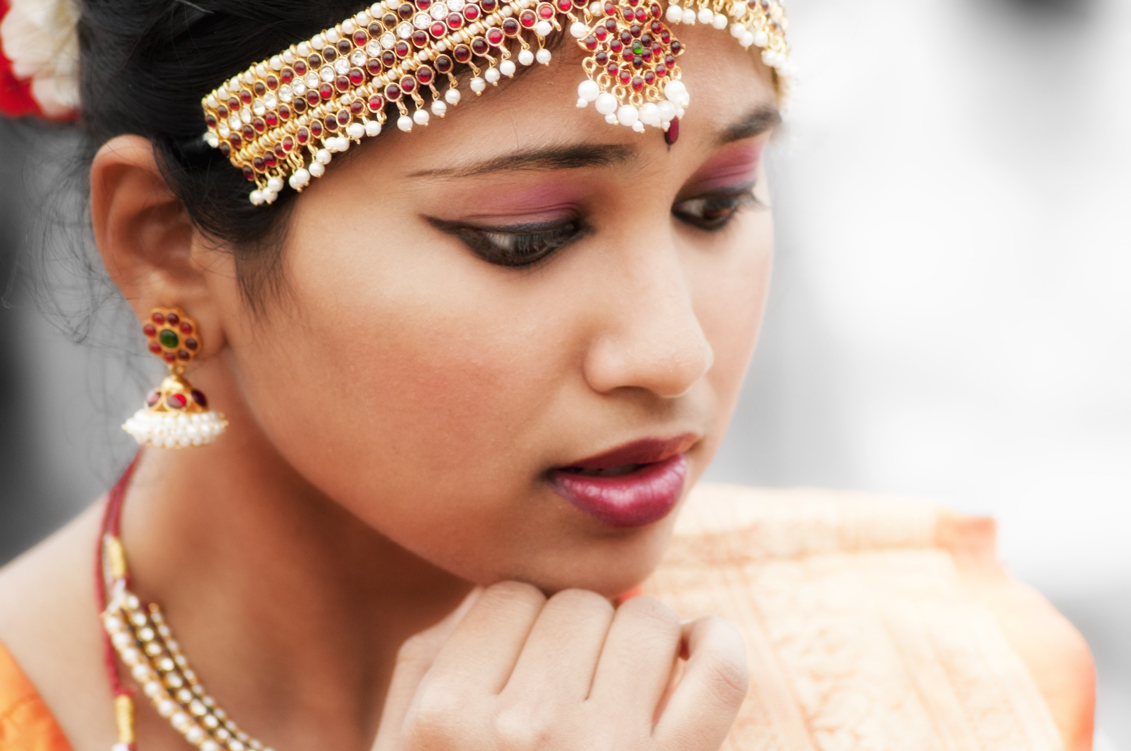 indian woman dancer bollywood girl jellery 4k, HD Wallpaper