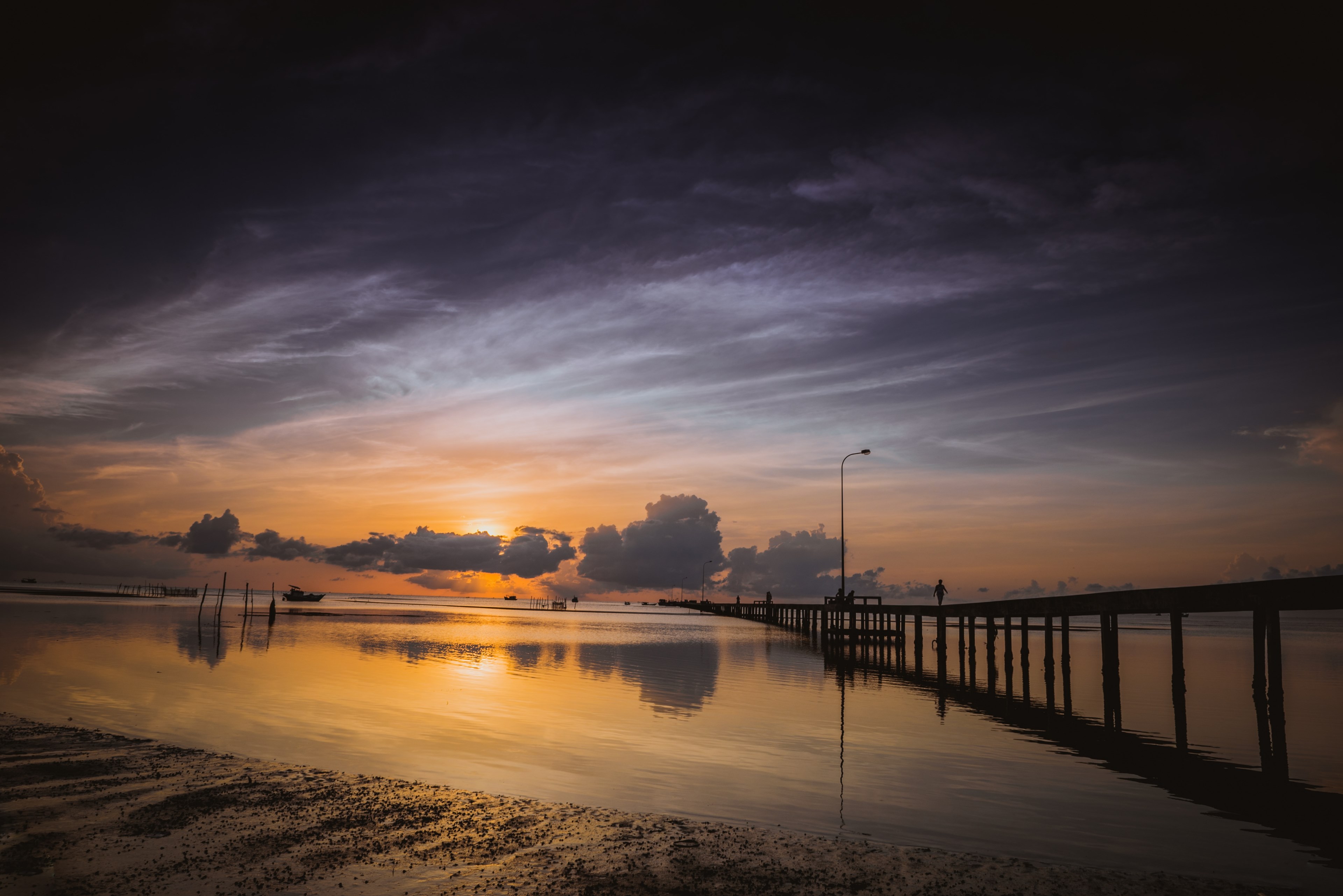 ham ninh phu quoc vietnam island morning sunrise 4k, HD Wallpaper