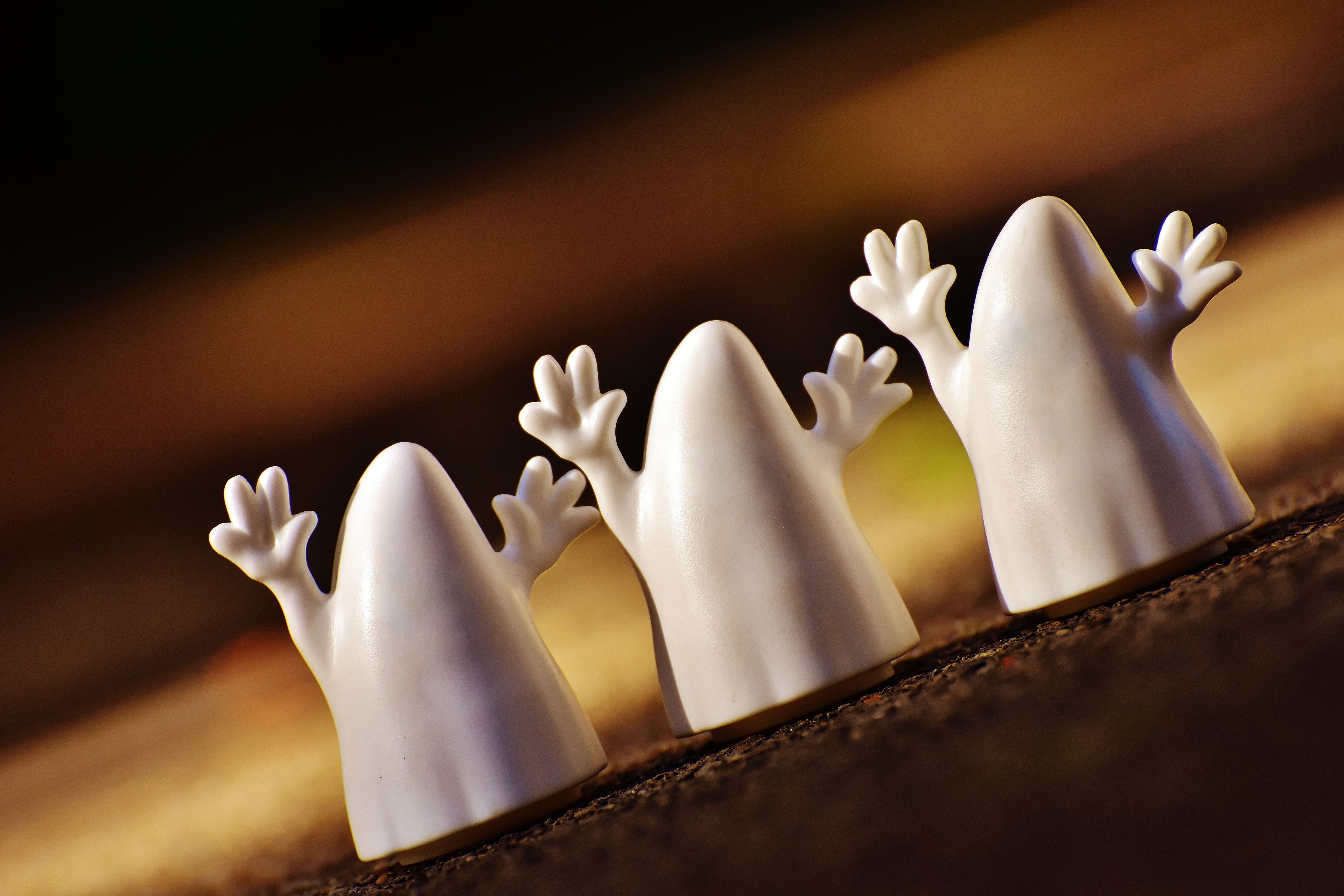 halloween ghosts happy halloween ghost autumn 4k, HD Wallpaper