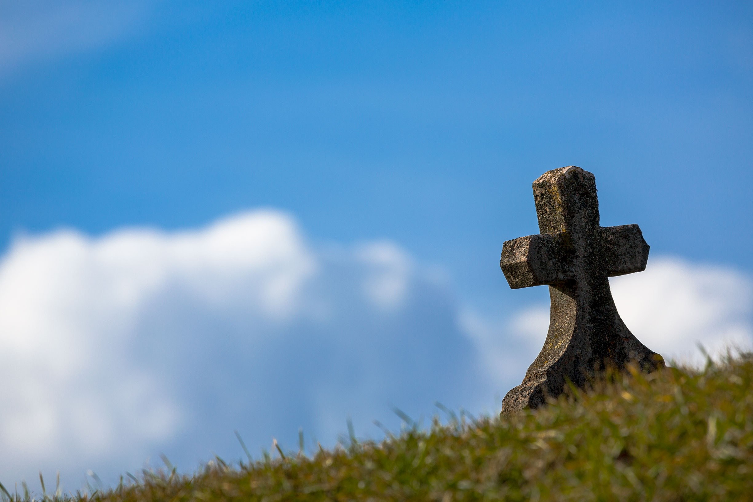 grave slovakia cloud sky hill 4k, HD Wallpaper