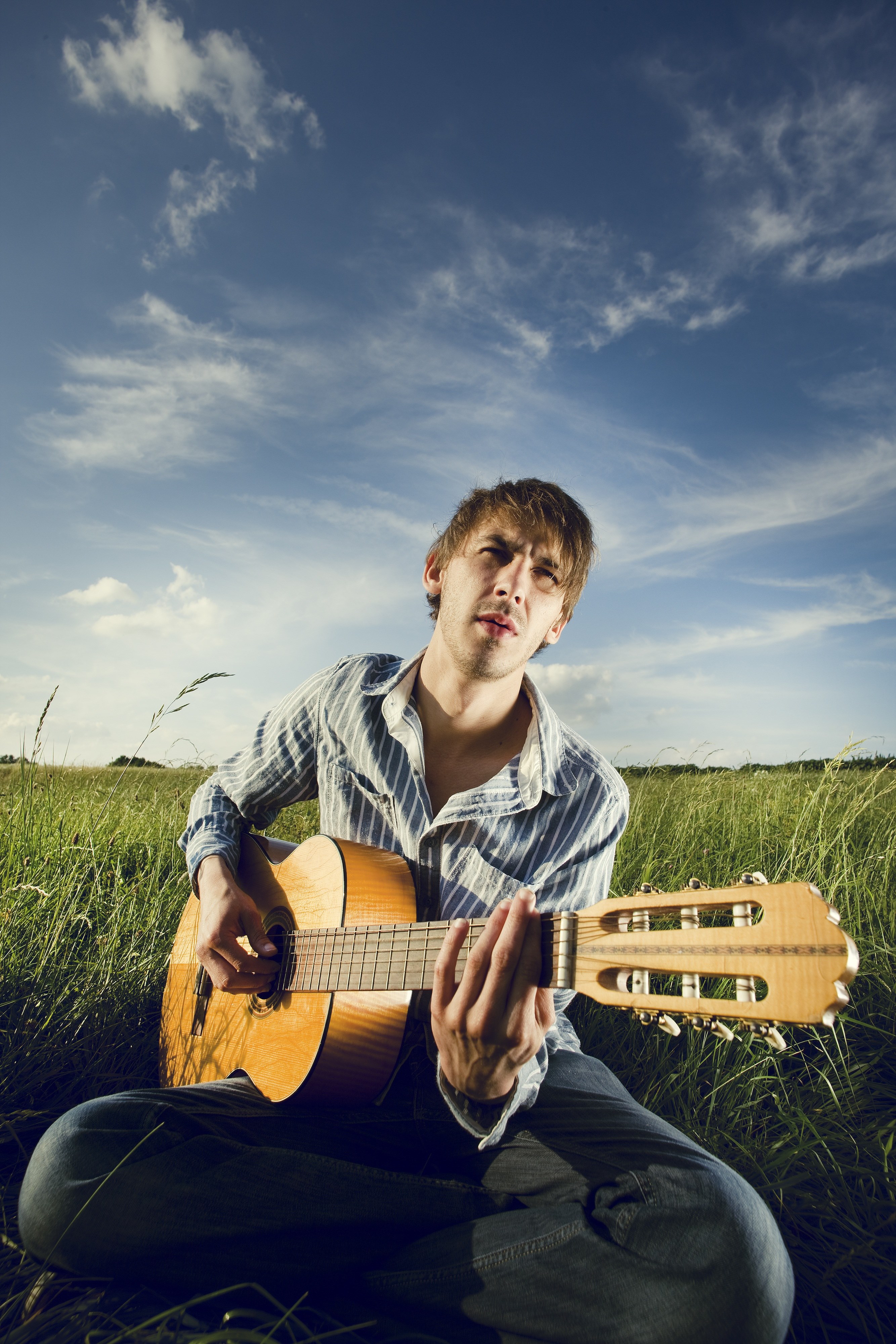 guitar guitarist musician instrument music play 4k, Phone HD Wallpaper