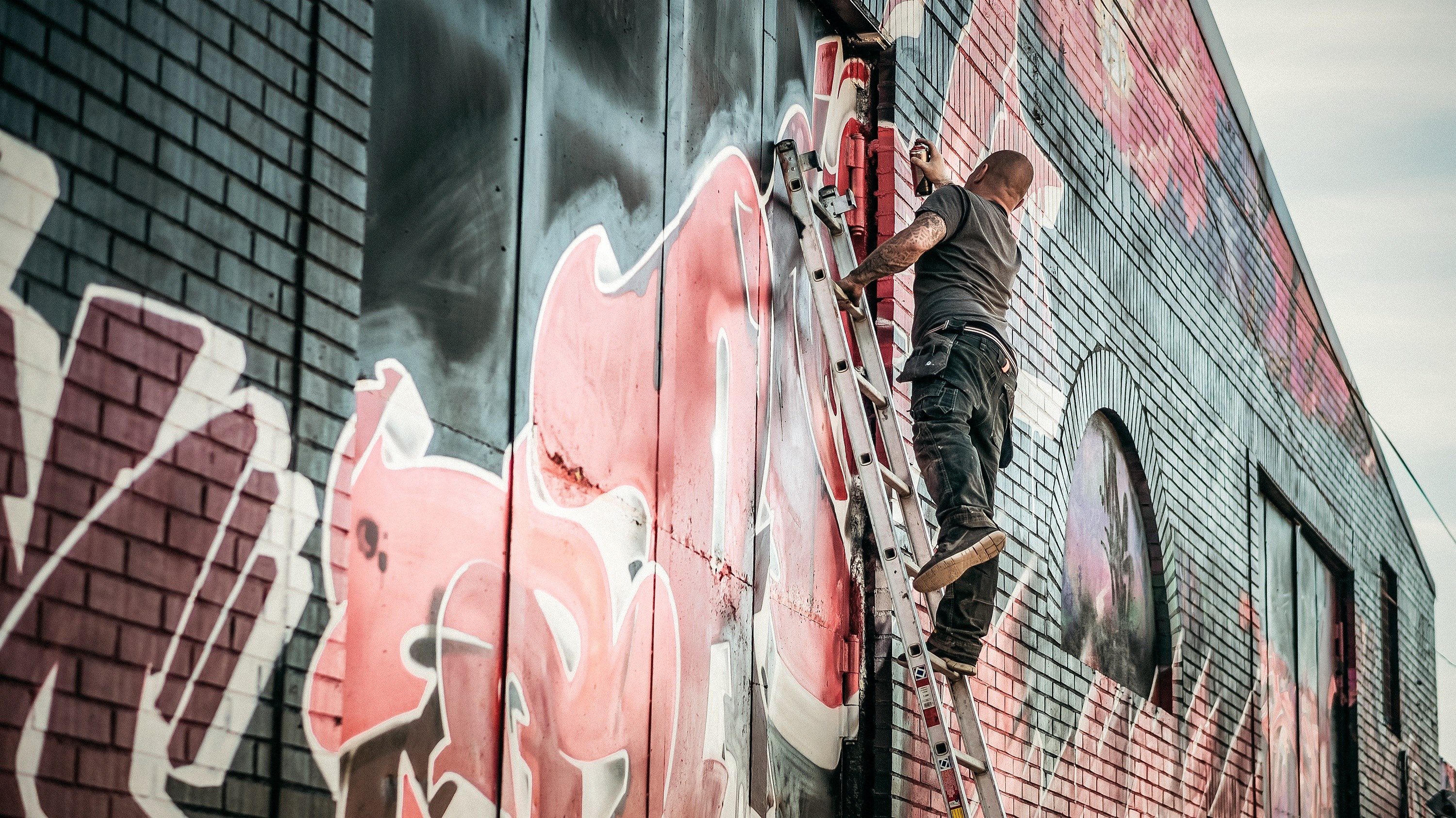 graffiti artist graffiti art culture graffiti wall 4k, HD Wallpaper