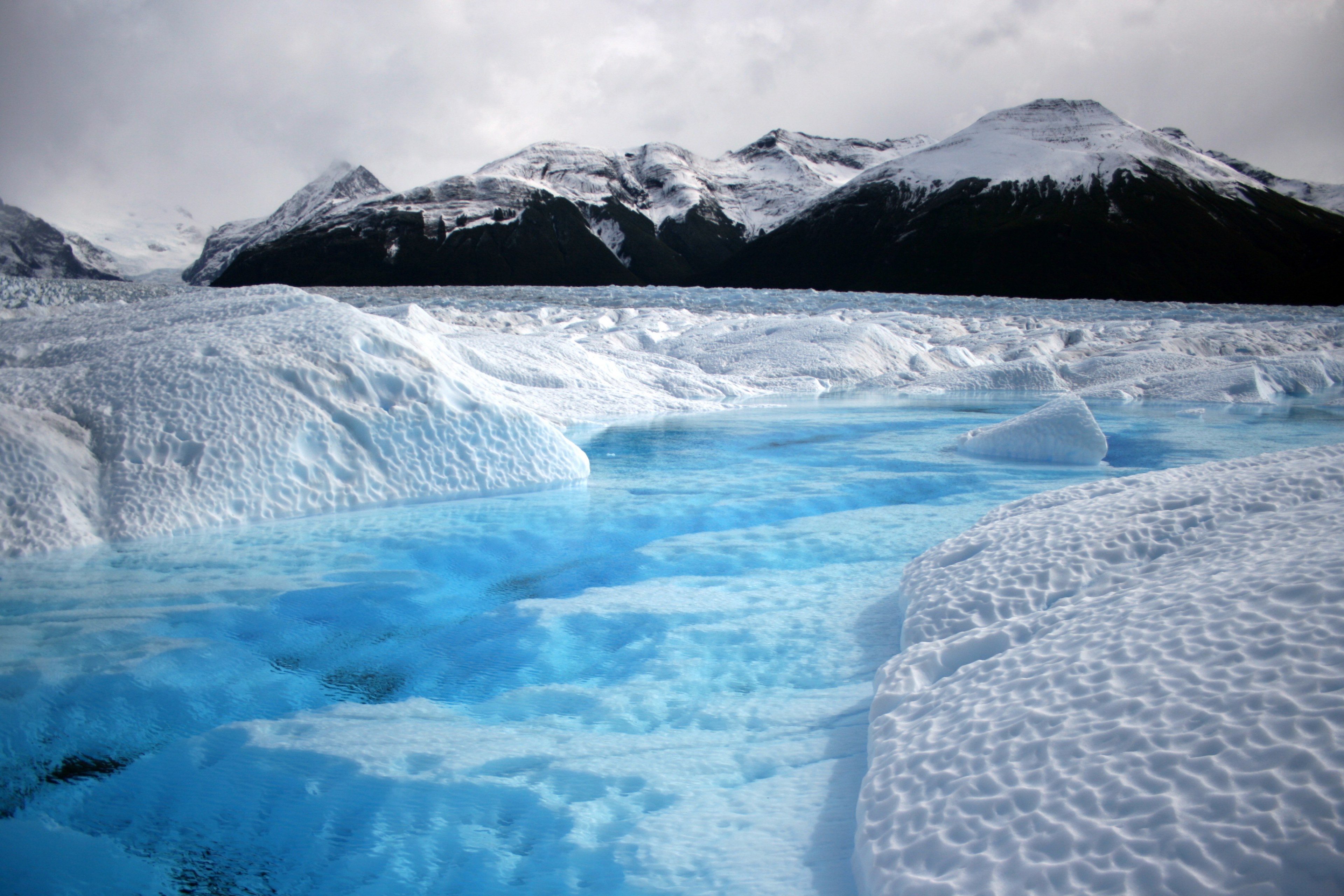 glacier argentina patagonia mountains landscape 4k, HD Wallpaper