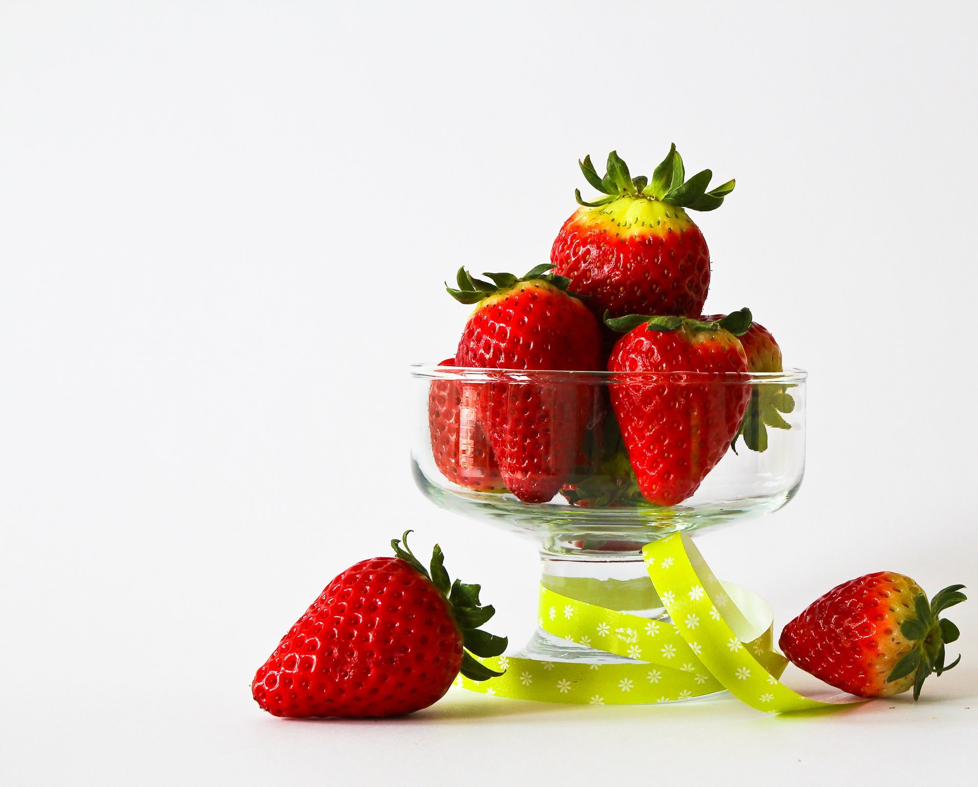 fruits strawberries fruit red dessert decorated 4k, HD Wallpaper