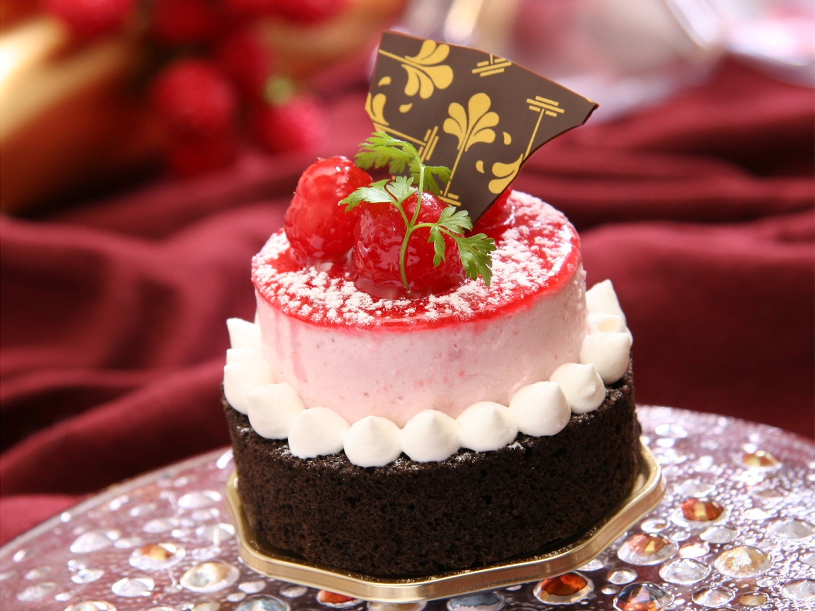 france confectionery raspberry cake fruit suites 4k, HD Wallpaper