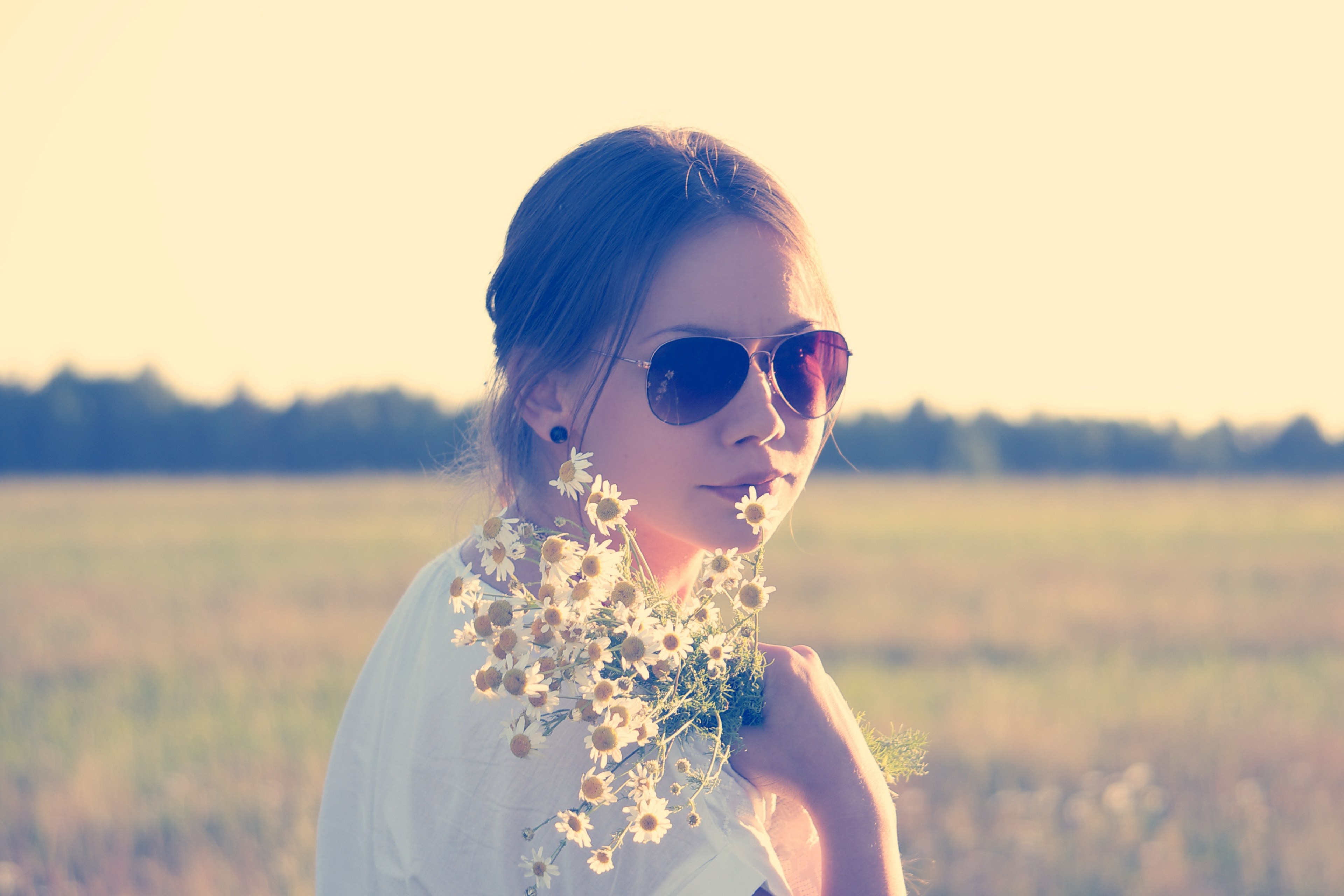 flower child hippie flower people flower child girl 4k, HD Wallpaper