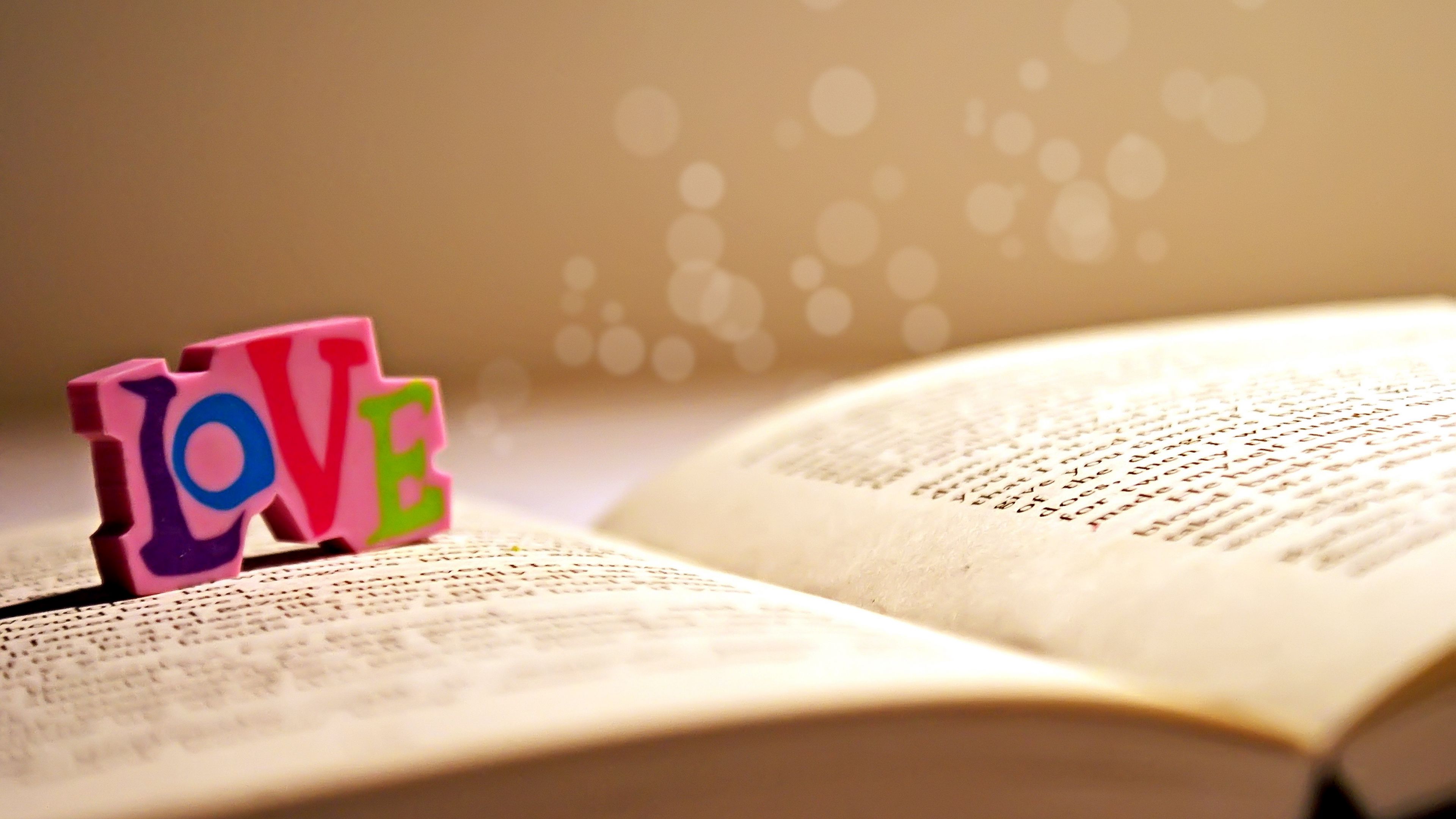 book, dice, label, love, word, 4k, HD Wallpaper