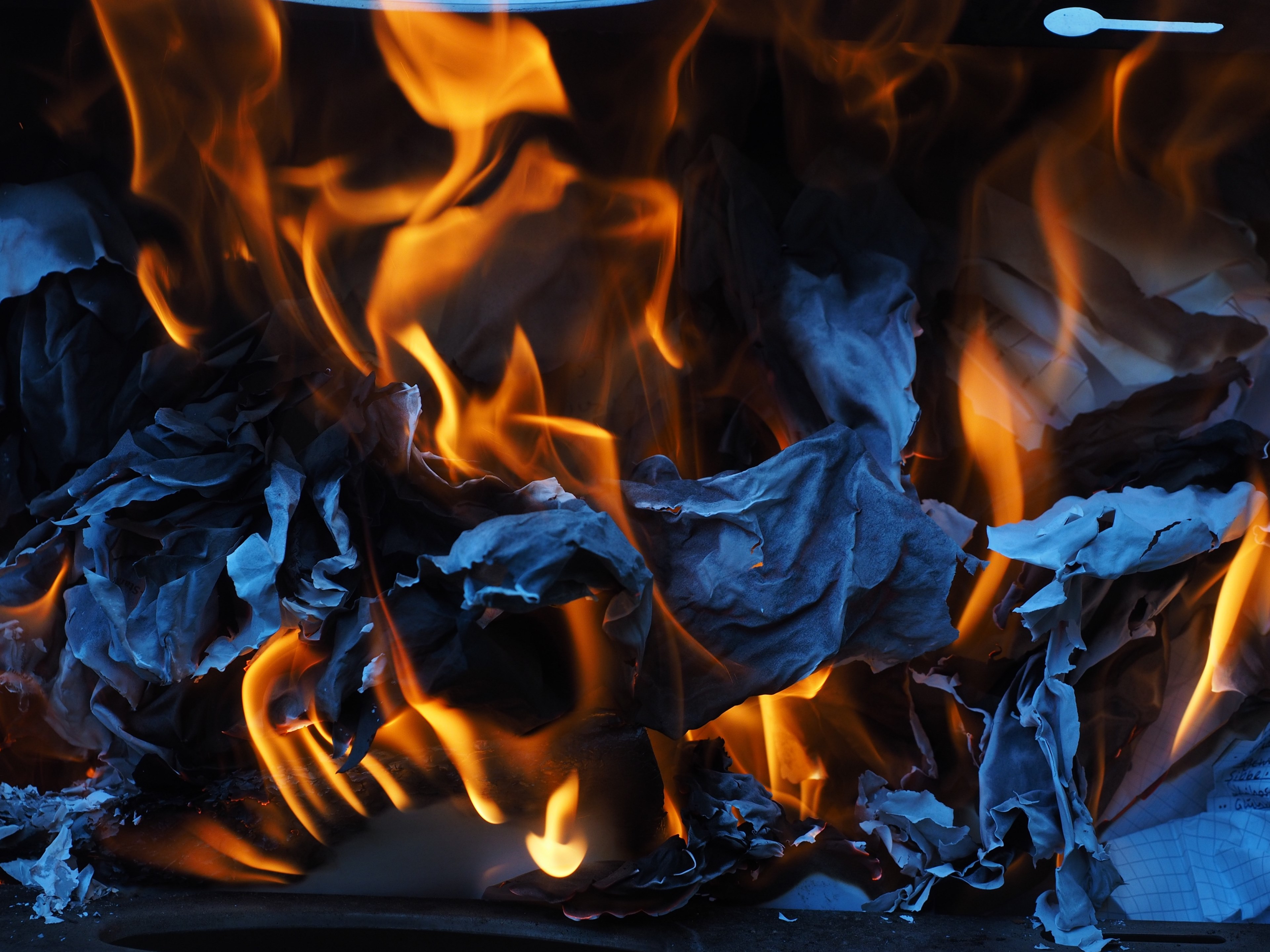 fire combustion flame ash paper combustion 4k, HD Wallpaper