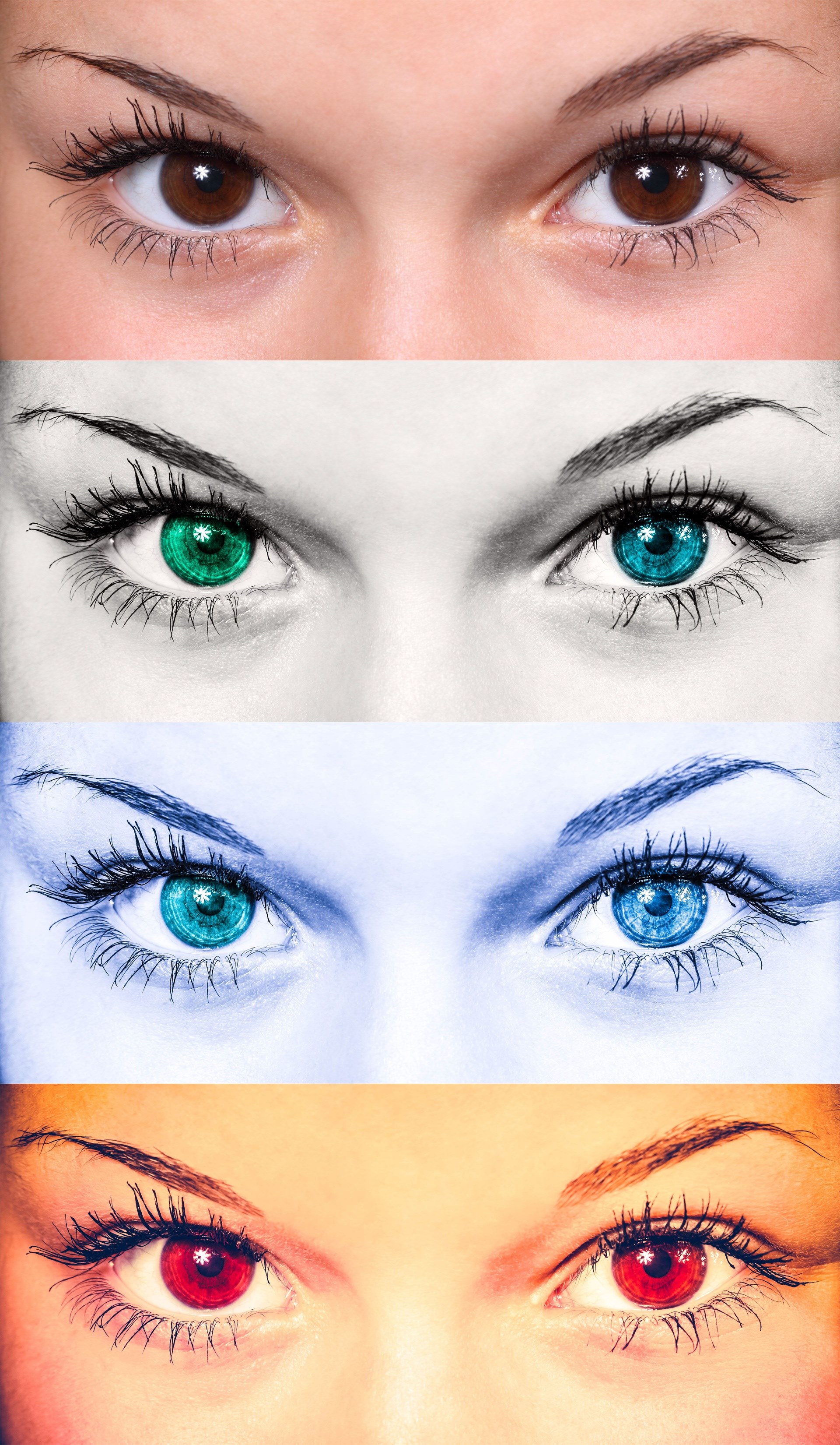 eyes female collage woman fashion beautiful iris 4k, Phone HD Wallpaper